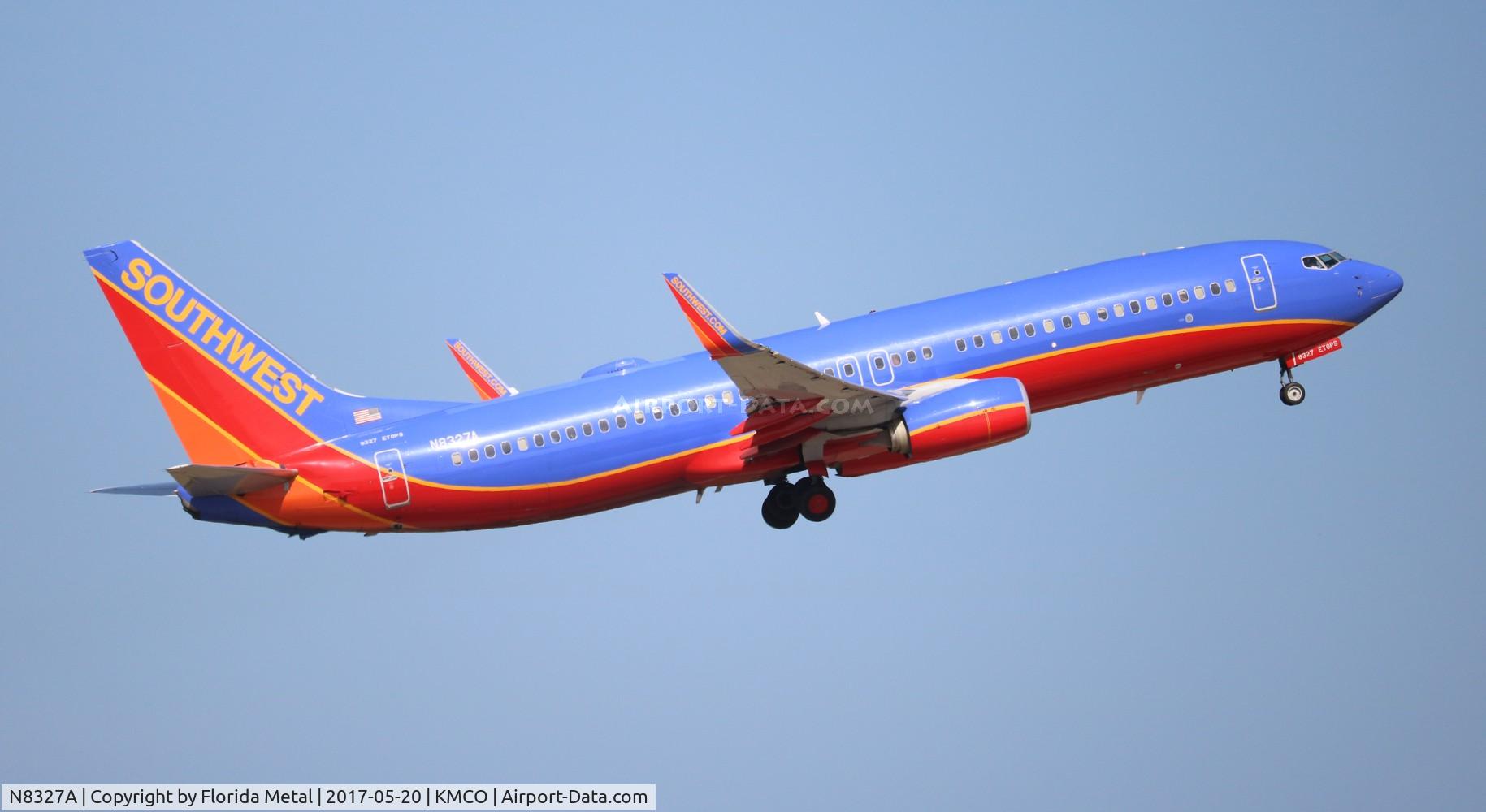 N8327A, 2012 Boeing 737-8H4 C/N 37009, MCO spotting 2017