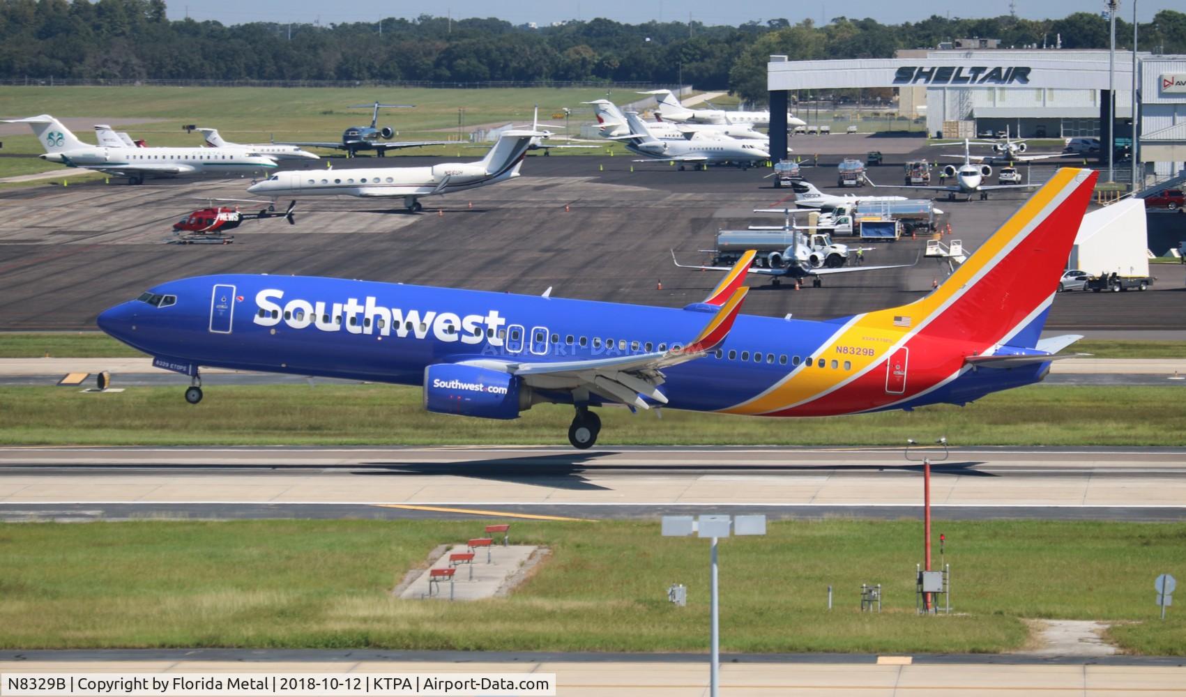 N8329B, 2012 Boeing 737-8H4 C/N 37006, TPA spotting 2018
