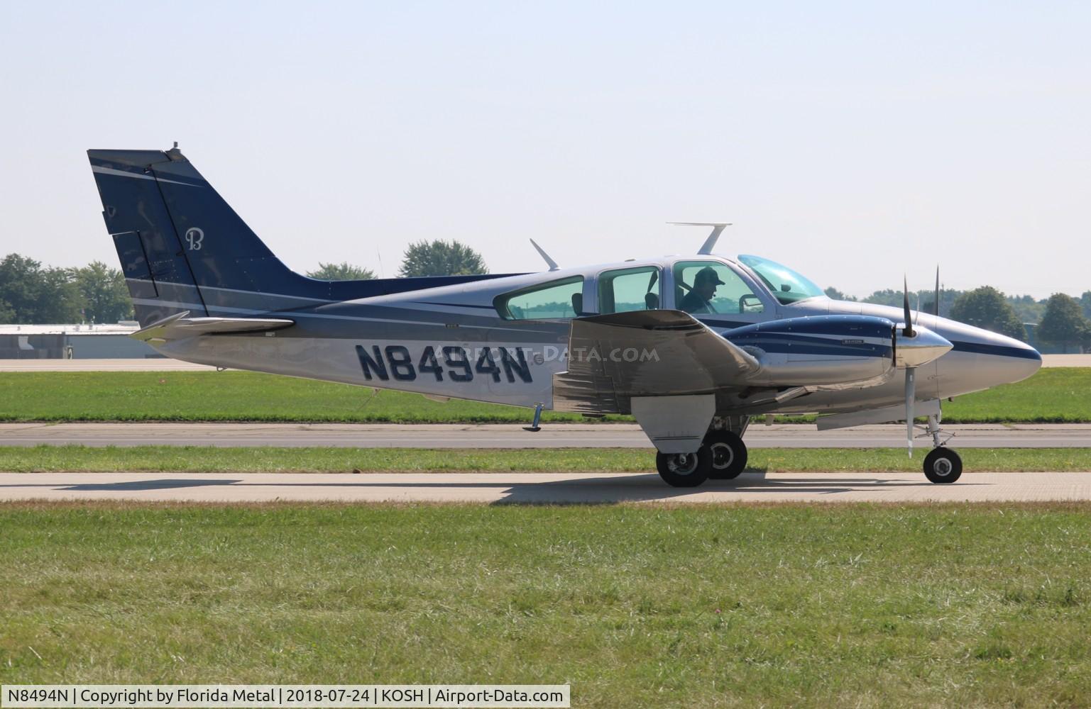 N8494N, 1968 Beech 95-B55 (T42A) Baron C/N TC-1113, EAA OSH 2018
