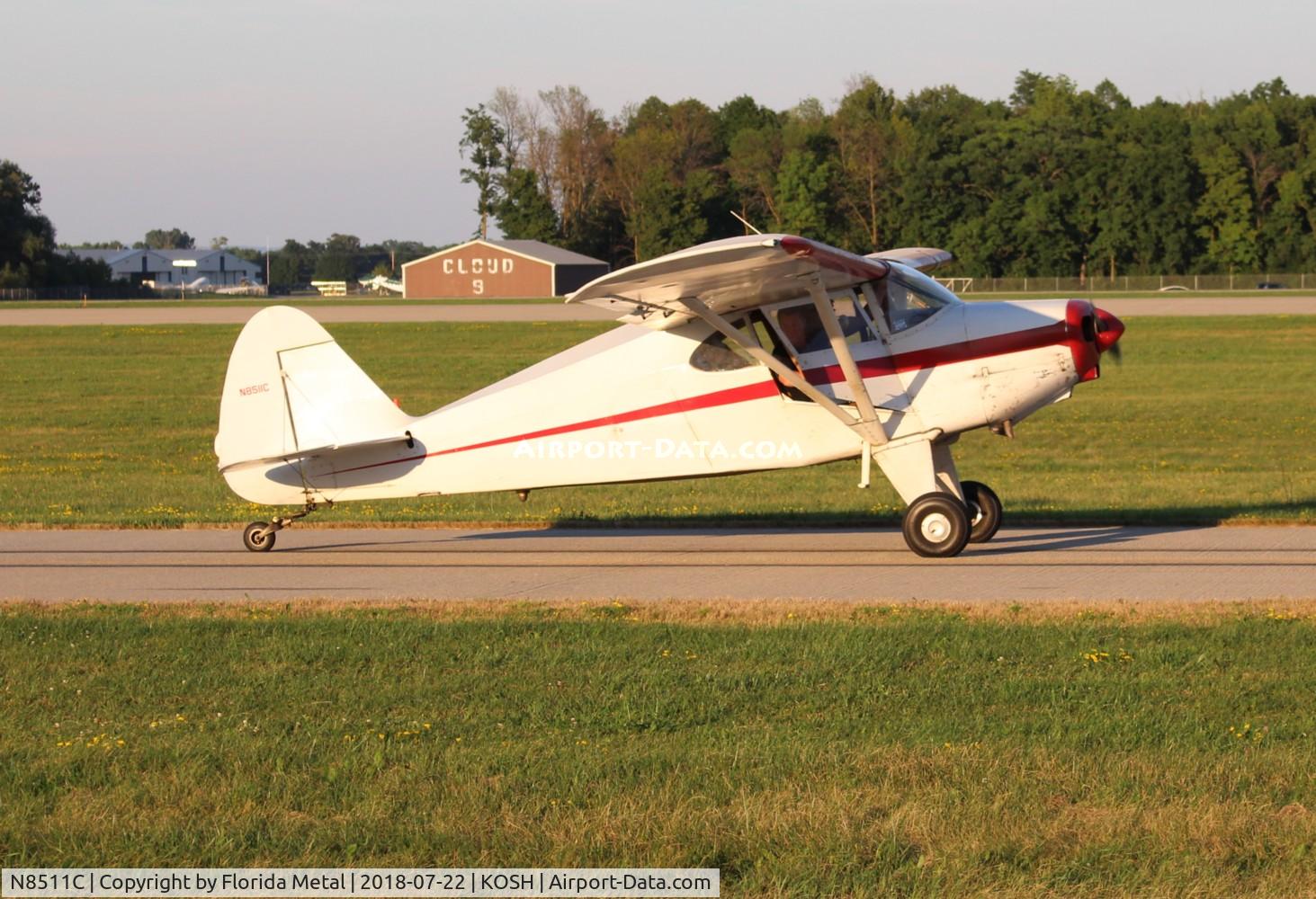 N8511C, 1953 Piper PA-22-135 Tri-Pacer C/N 22-1219, EAA OSH 2018