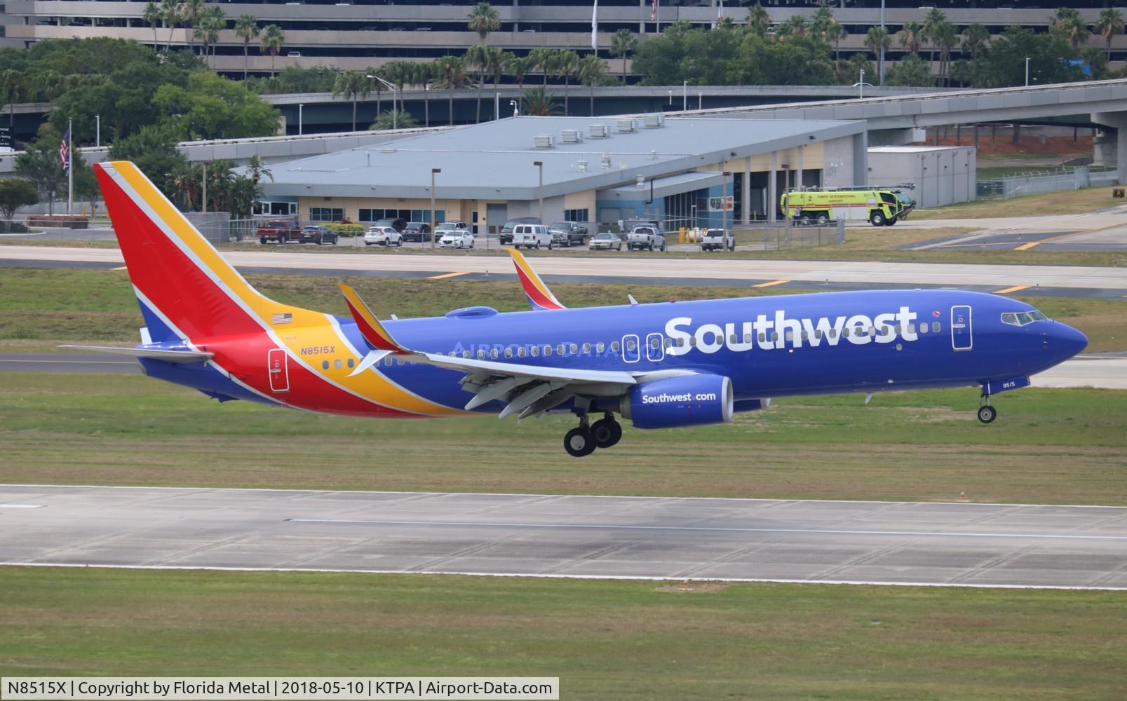 N8515X, 2016 Boeing 737-8H4 C/N 36943, TPA spotting 2018