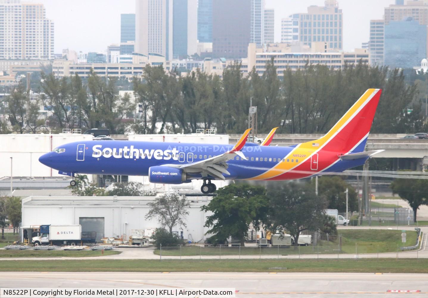 N8522P, 2017 Boeing 737-8H4 C/N 36922, FLL spotting 2017