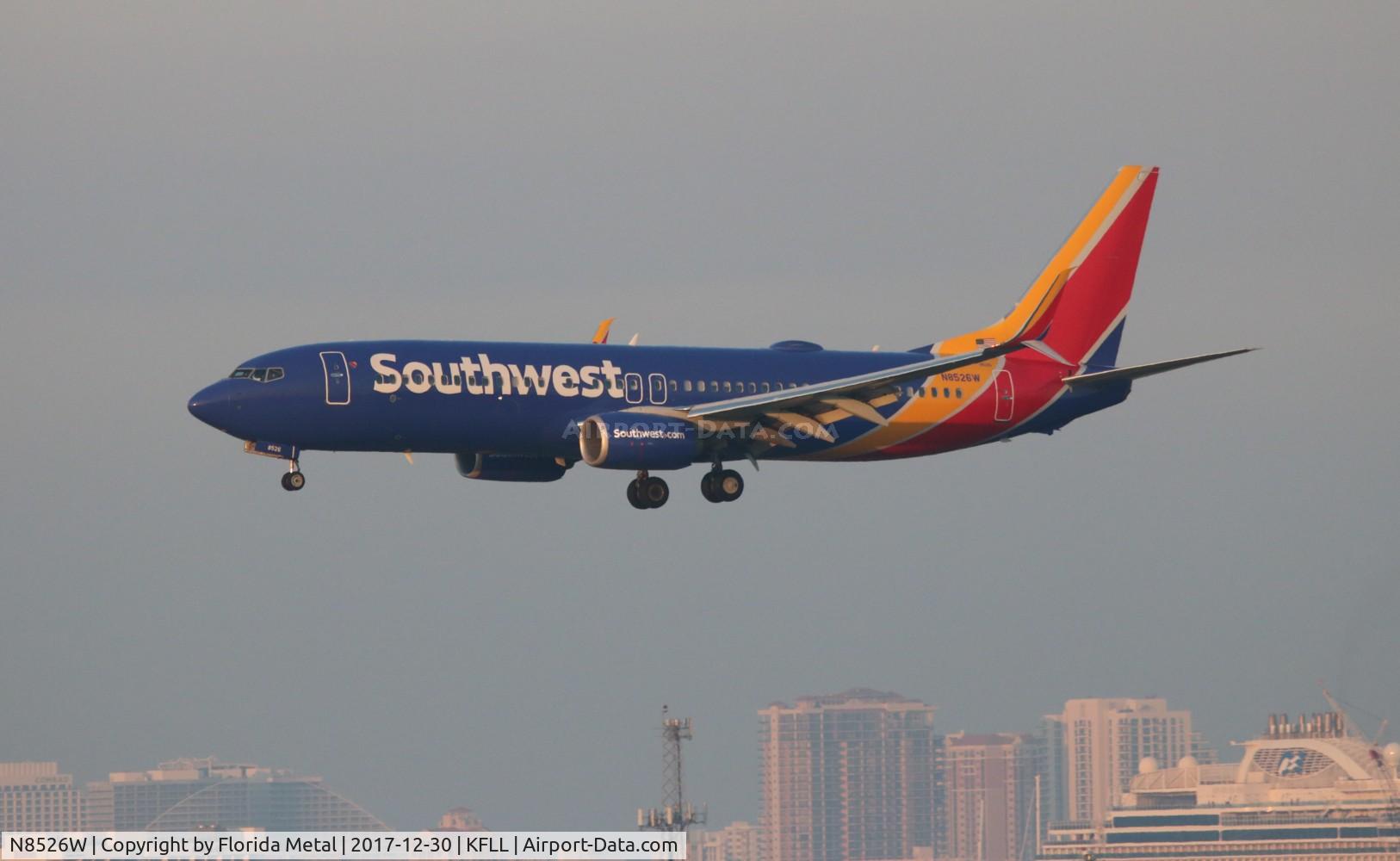 N8526W, 2017 Boeing 737-8H4 C/N 36972, FLL Spotting 2017