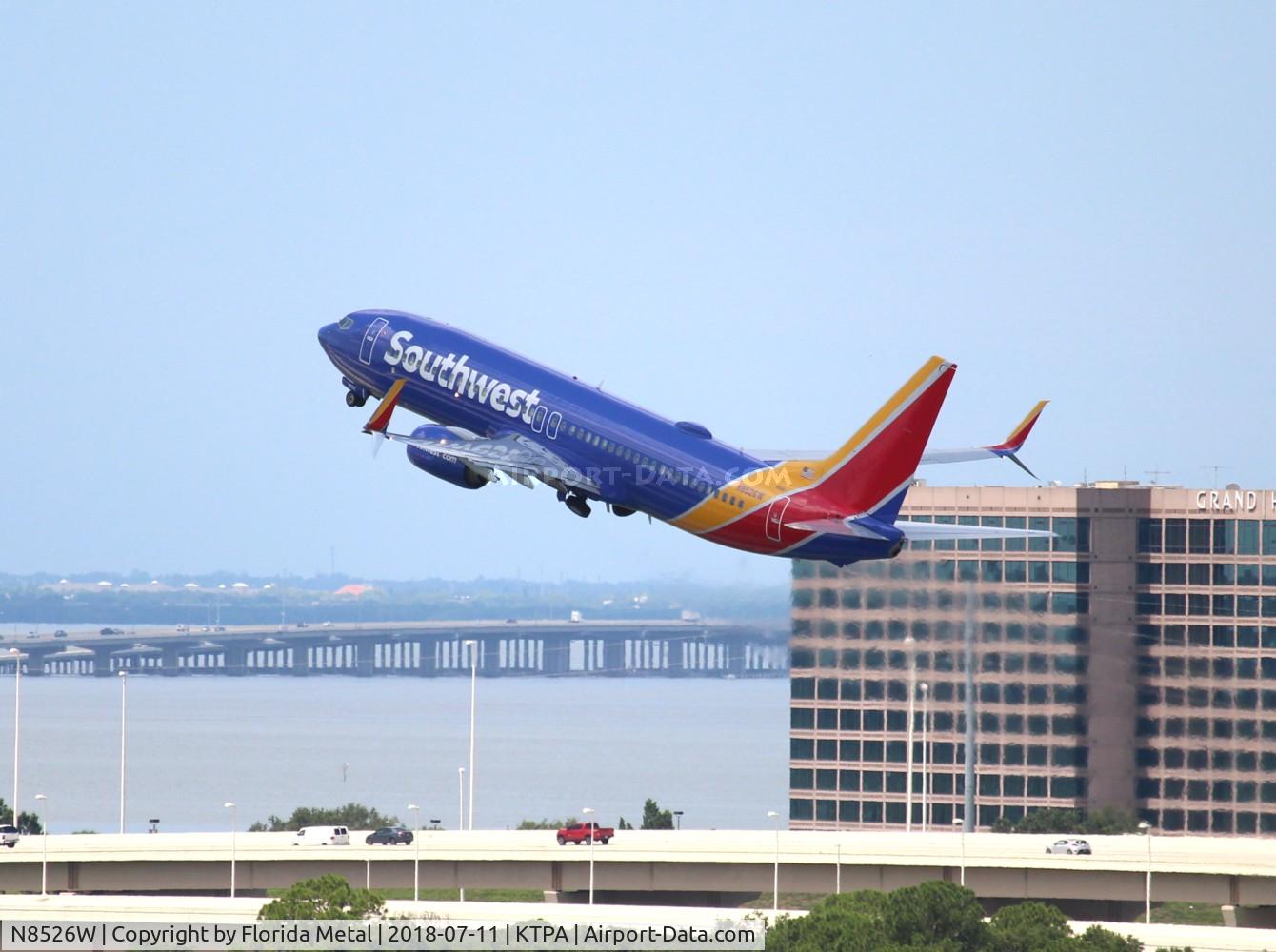 N8526W, 2017 Boeing 737-8H4 C/N 36972, TPA spotting 2018
