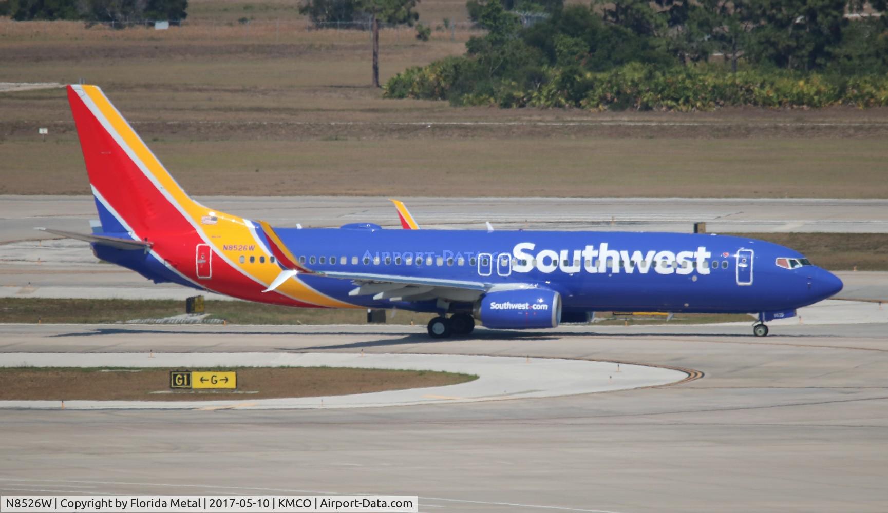 N8526W, 2017 Boeing 737-8H4 C/N 36972, MCO spotting 2017