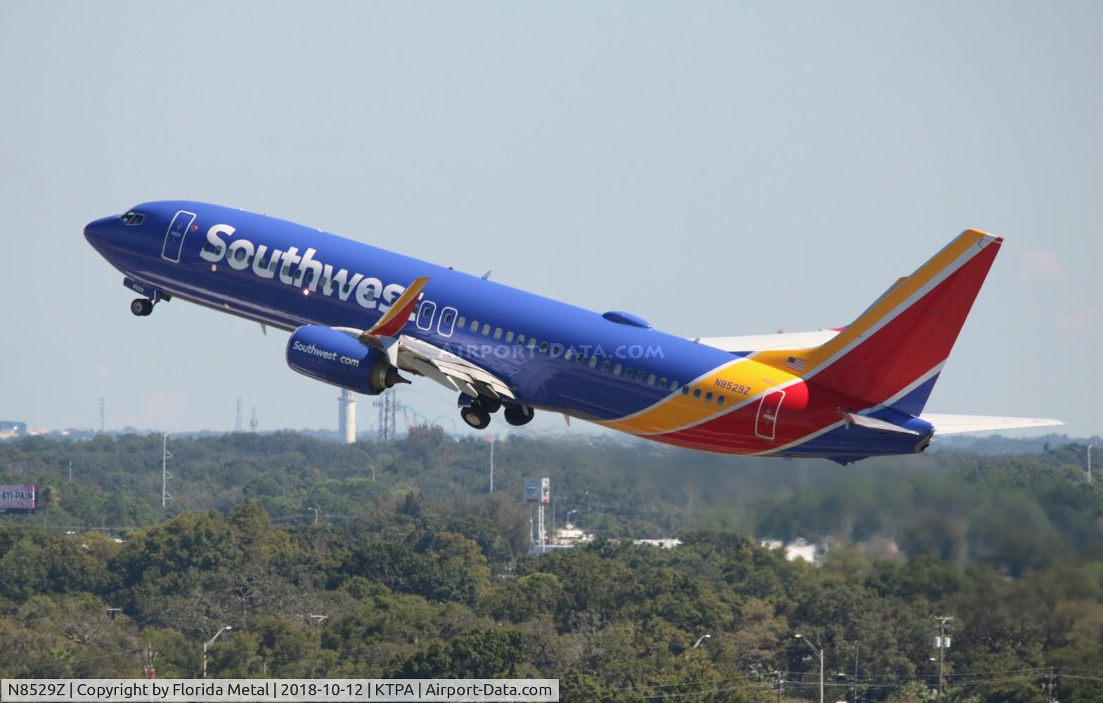 N8529Z, 2017 Boeing 737-8H4 C/N 36974, TPA spotting 2018