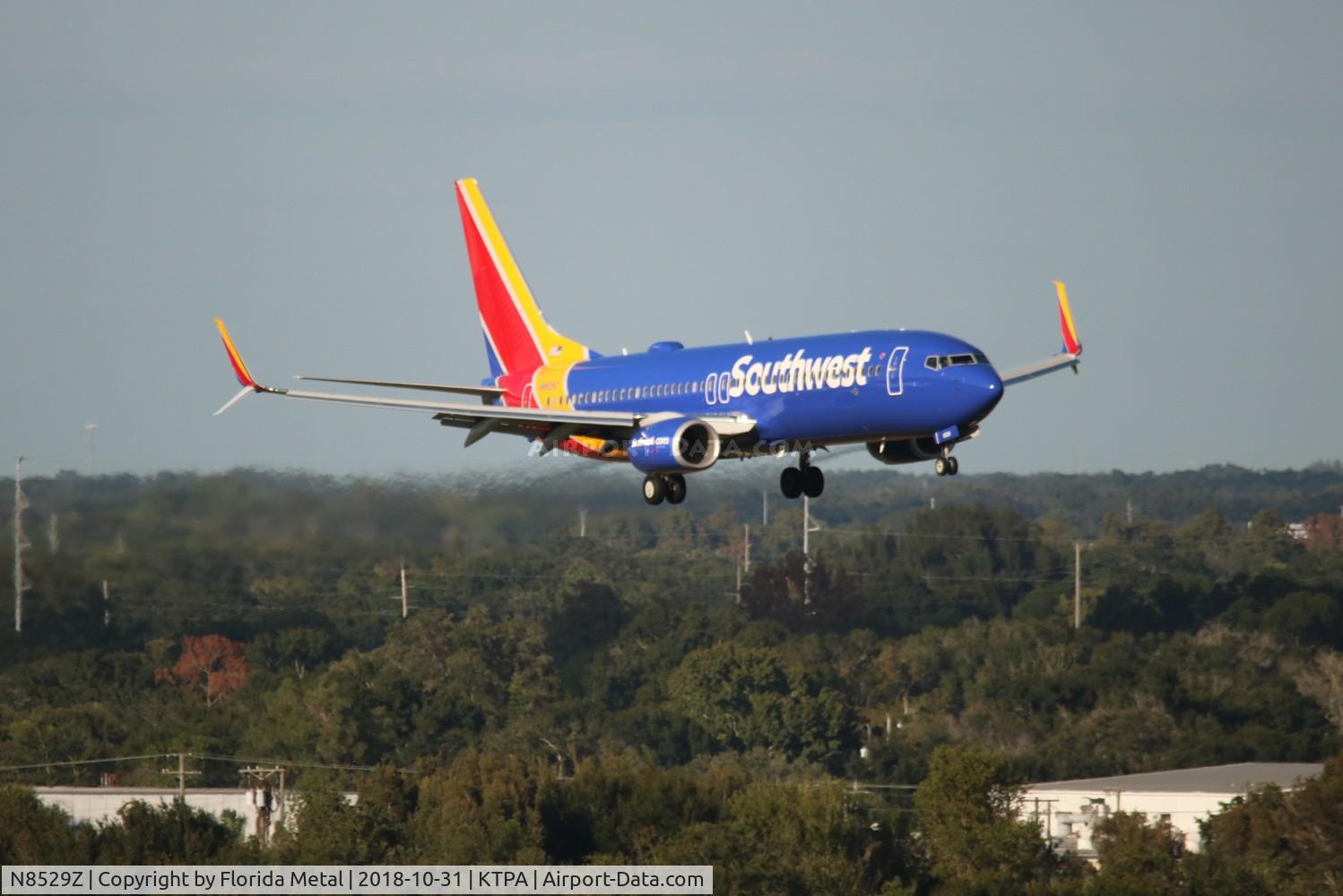 N8529Z, 2017 Boeing 737-8H4 C/N 36974, TPA spotting 2018