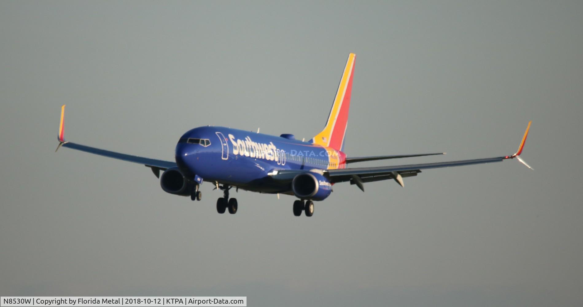 N8530W, 2017 Boeing 737-8H4 C/N 63592, TPA spotting 2018