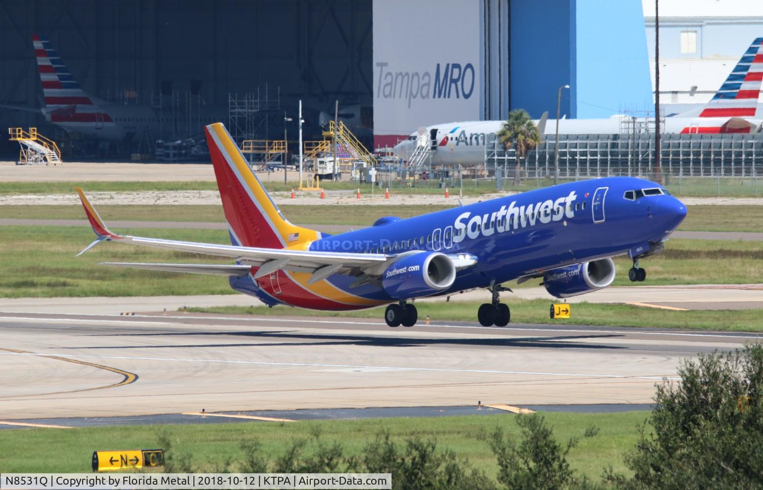 N8531Q, 2017 Boeing 737-8HQ C/N 63575, TPA spotting 2018