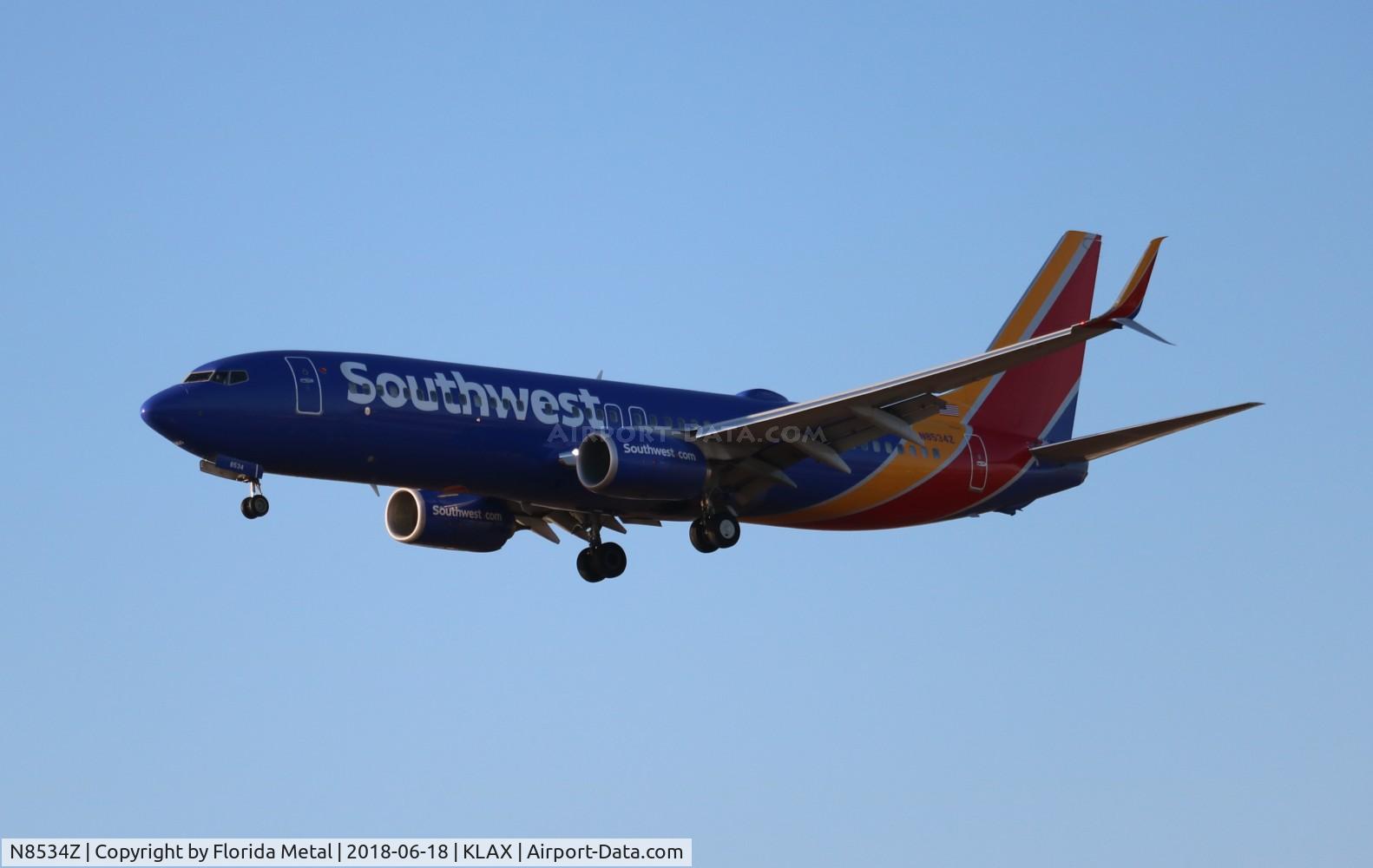 N8534Z, 2017 Boeing 737-8H4 C/N 63578, LAX Spotting 2018