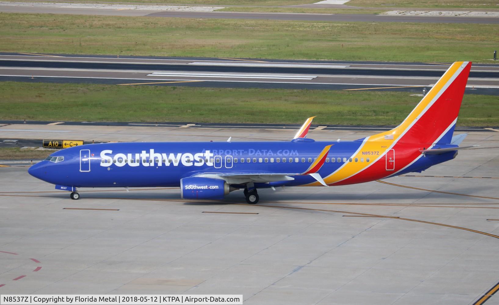 N8537Z, 2017 Boeing 737-8H4 C/N 63595, TPA spotting 2018
