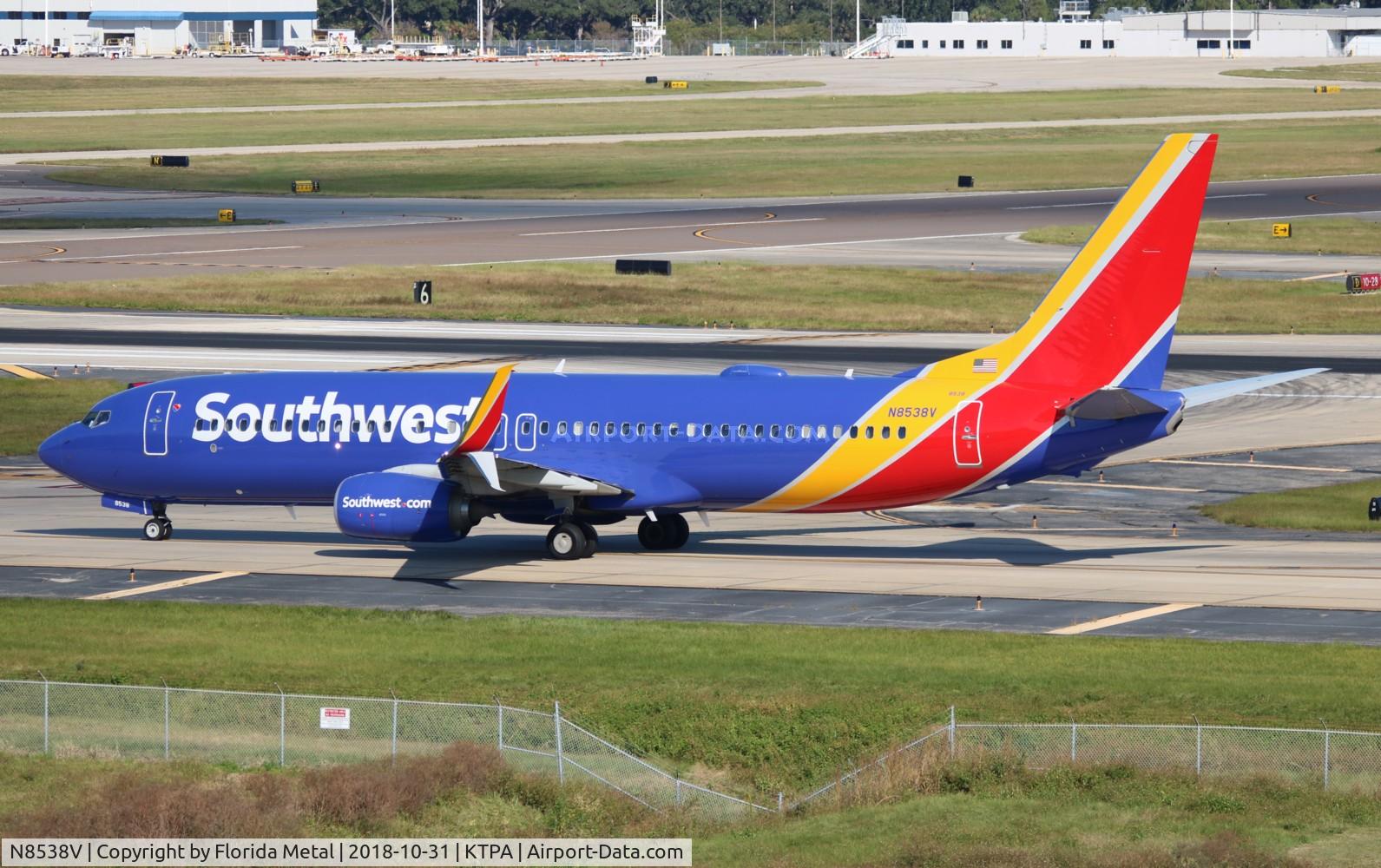 N8538V, 2017 Boeing 737-8H4 C/N 63586, TPA spotting 2018