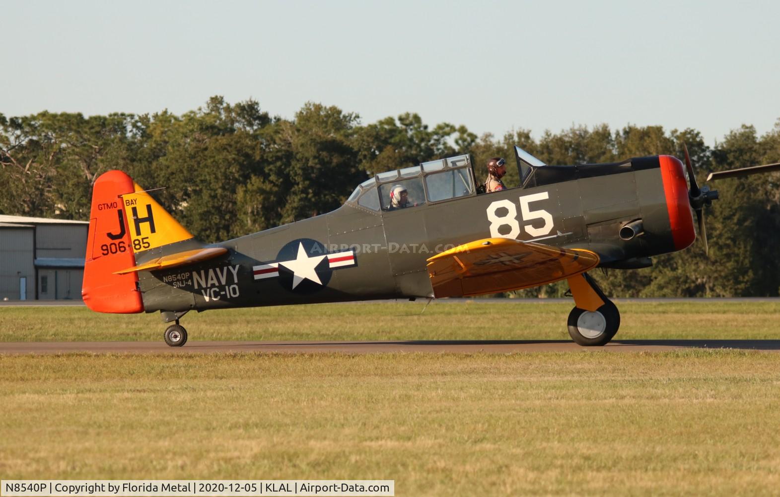 N8540P, 1942 North American AT-6D Texan C/N 42-81646-1, Sun N Fun 2020