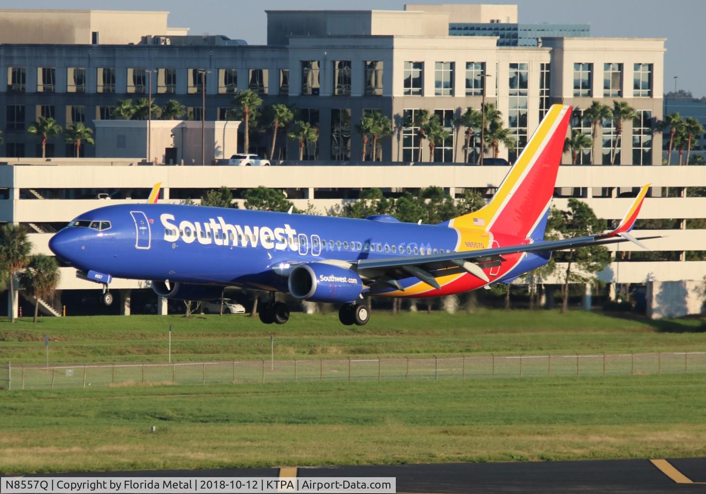 N8557Q, 2017 Boeing 737-8H4 C/N 63582, TPA spotting 2018
