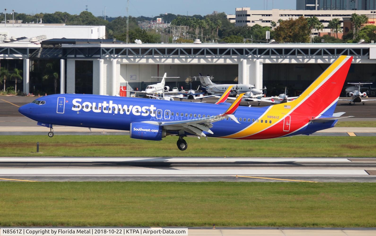 N8561Z, 2018 Boeing 737-8H4 C/N 63585, TPA spotting 2018