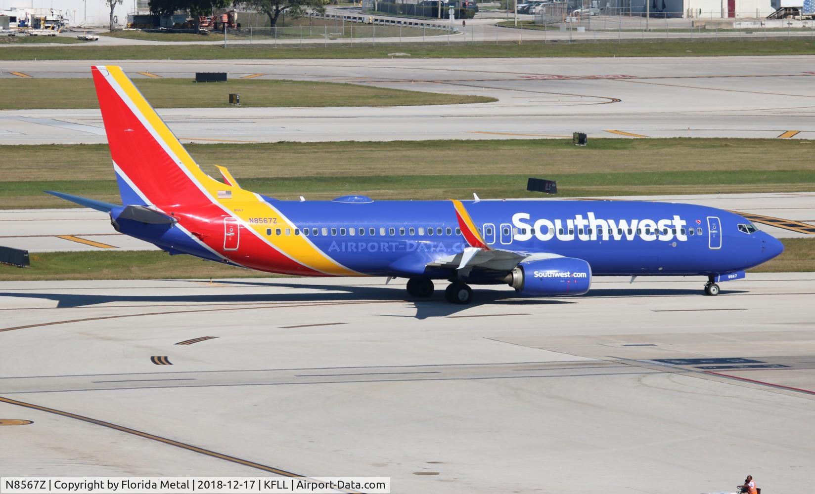 N8567Z, 2018 Boeing 737-8H4 C/N 36928, FLL spotting 2018