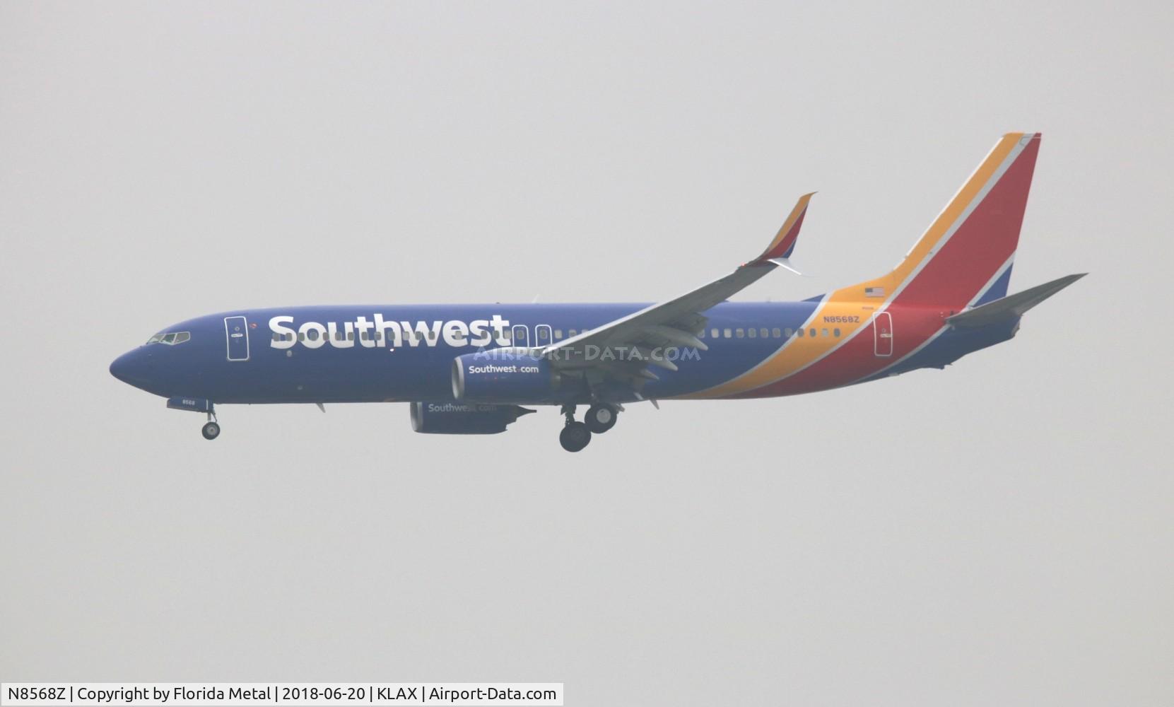 N8568Z, 2018 Boeing 737-8H4 C/N 64248, LAX spotting 2018