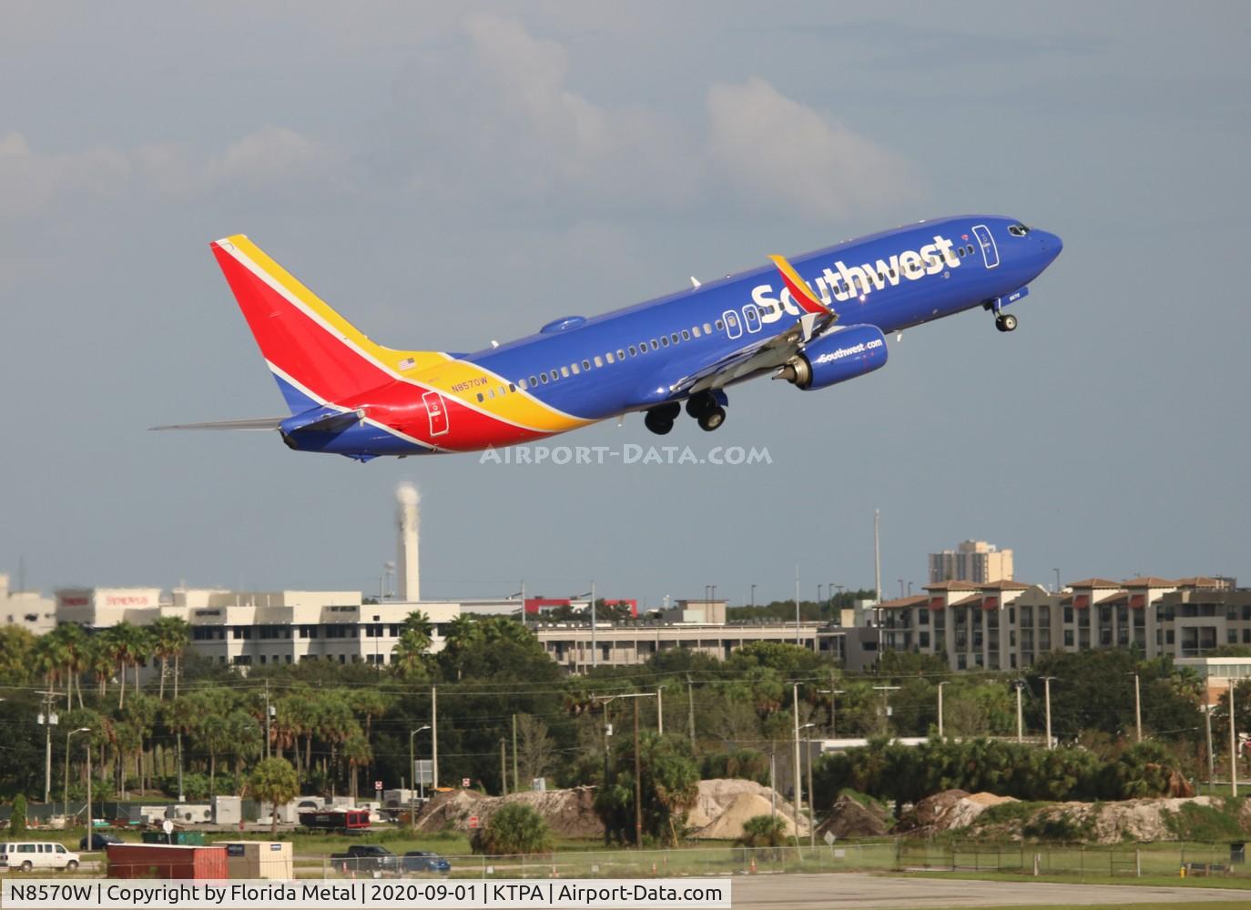 N8570W, 2018 Boeing 737-8H4 C/N 36952, TPA spotting 2020