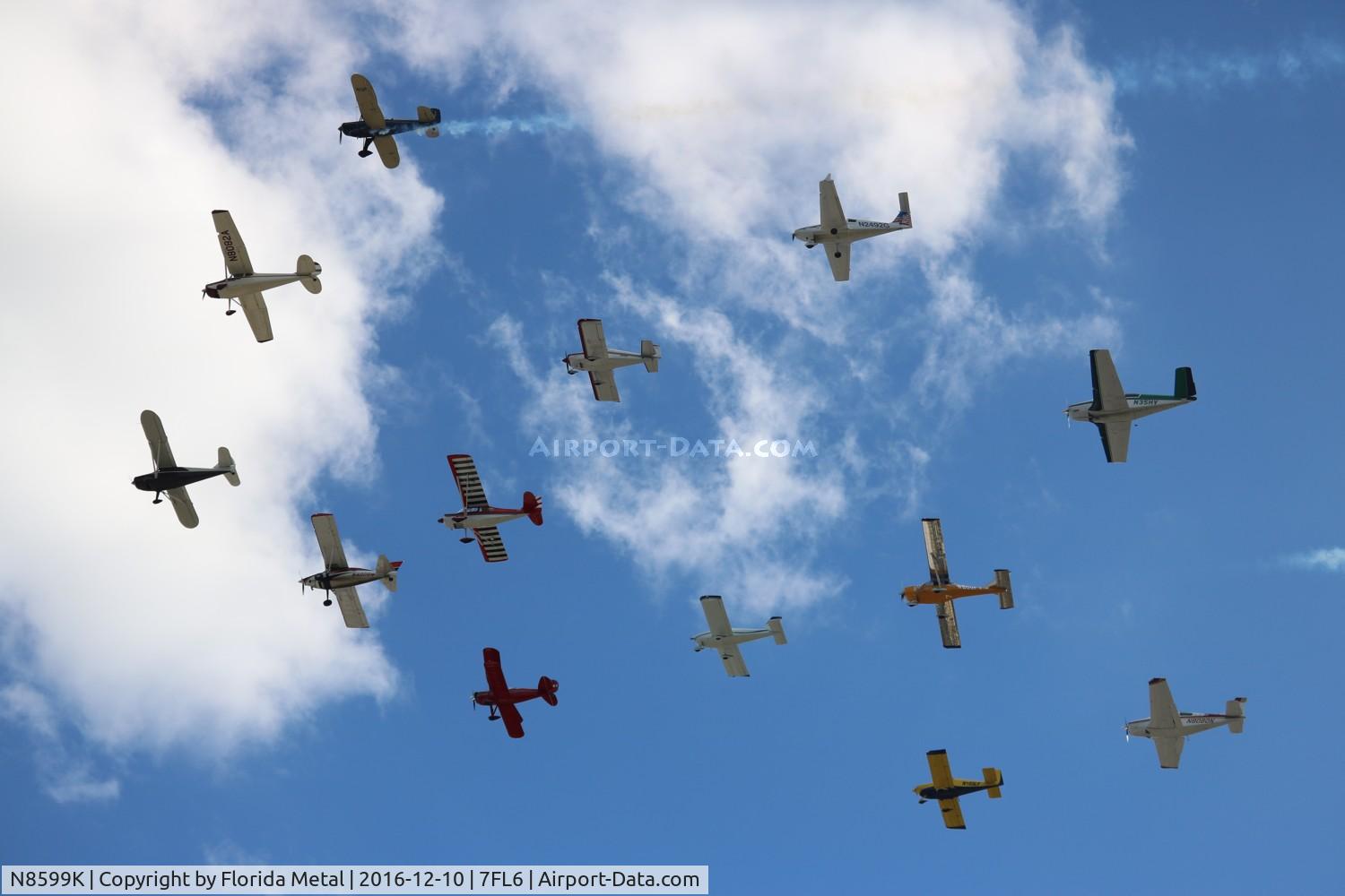 N8599K, 1947 Stinson 108-1 Voyager C/N 108-1599, Spruce Creek 2016