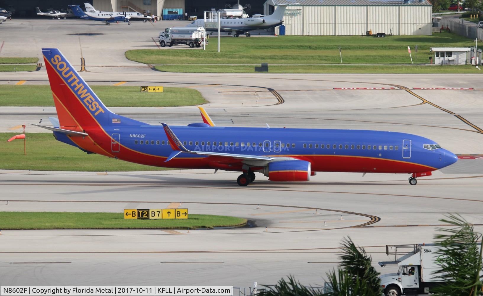 N8602F, 2012 Boeing 737-8H4 C/N 38110, FLL spotting 2017