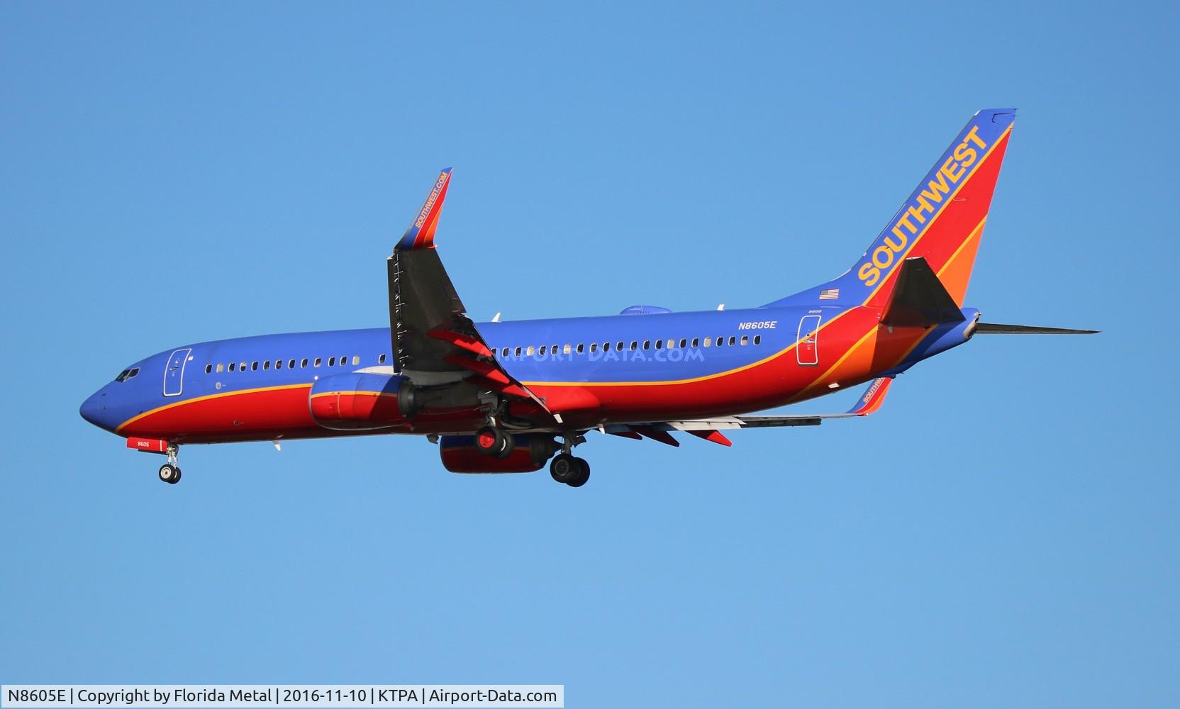 N8605E, 2012 Boeing 737-8H4 C/N 36891, TPA spotting 2016