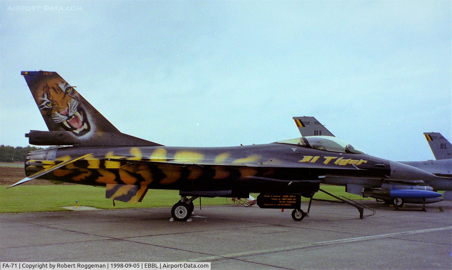 FA-71, SABCA F-16AM Fighting Falcon C/N 6H-71, AIRSHOW.SPECIAL PAINT.TIGER.F-16A.