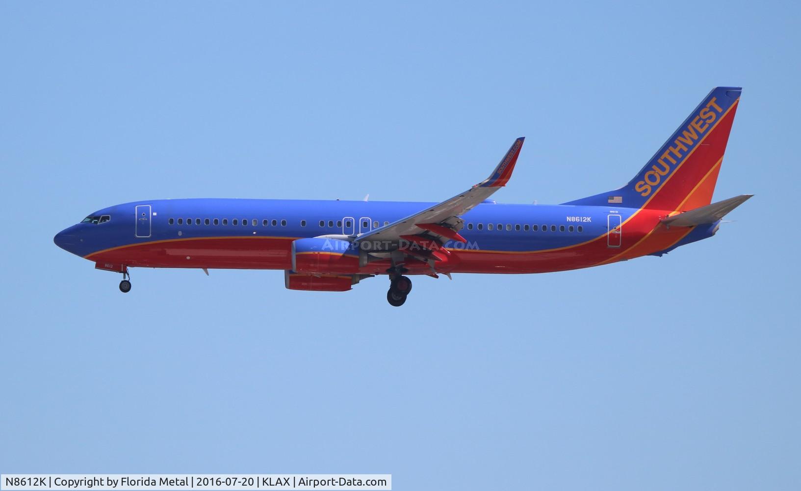 N8612K, 2013 Boeing 737-8H4 C/N 36973, LAX spotting 2016