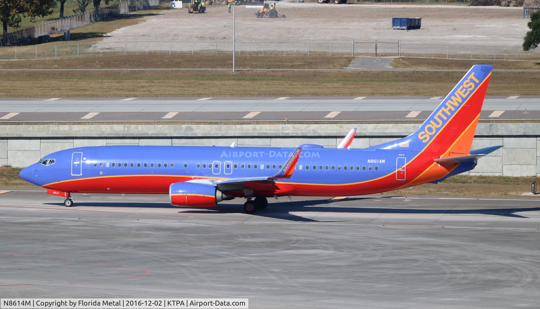 N8614M, 2013 Boeing 737-8H4 C/N 36908, TPA spotting 2016