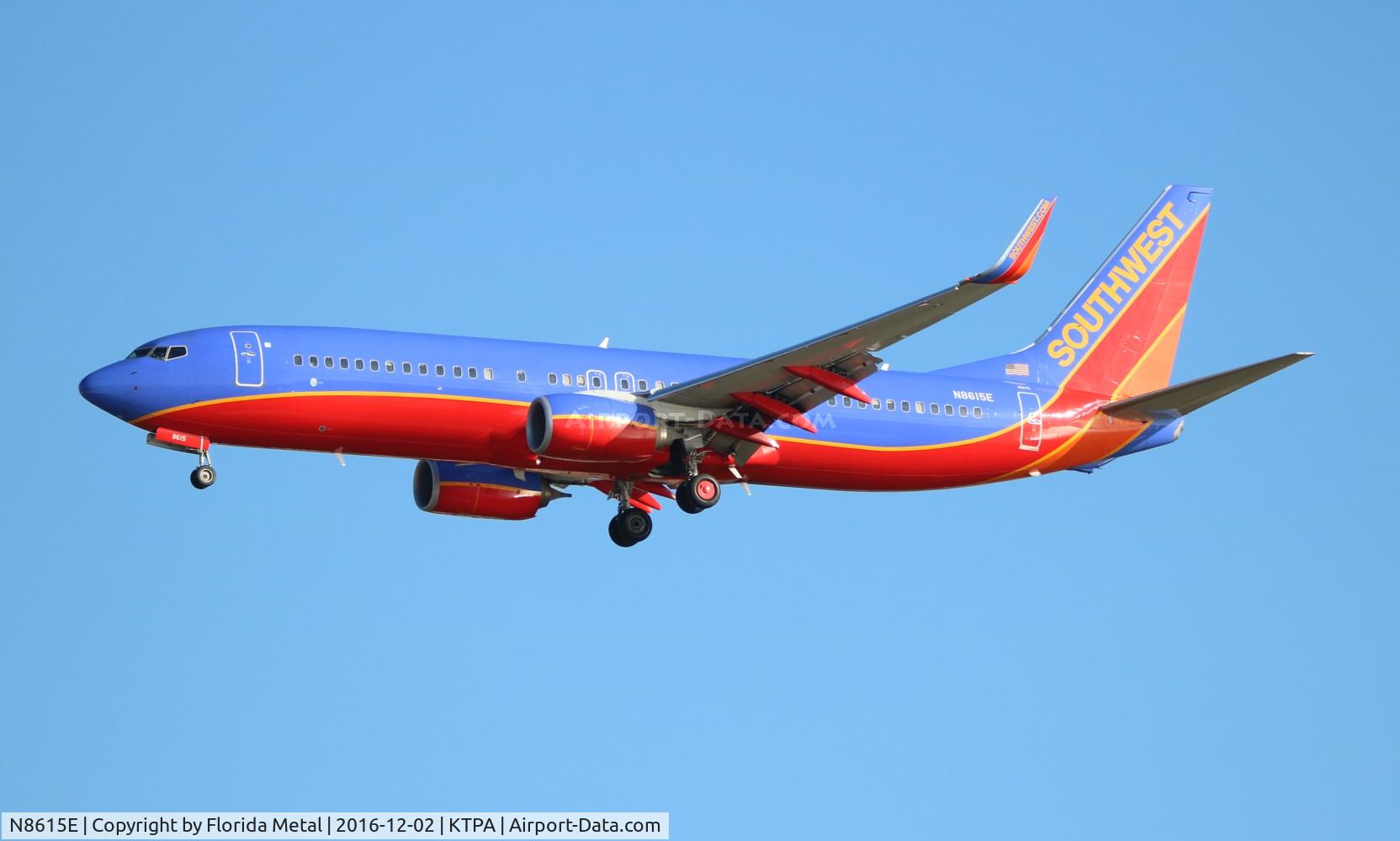 N8615E, 2013 Boeing 737-8H4 C/N 36933, TPA spotting