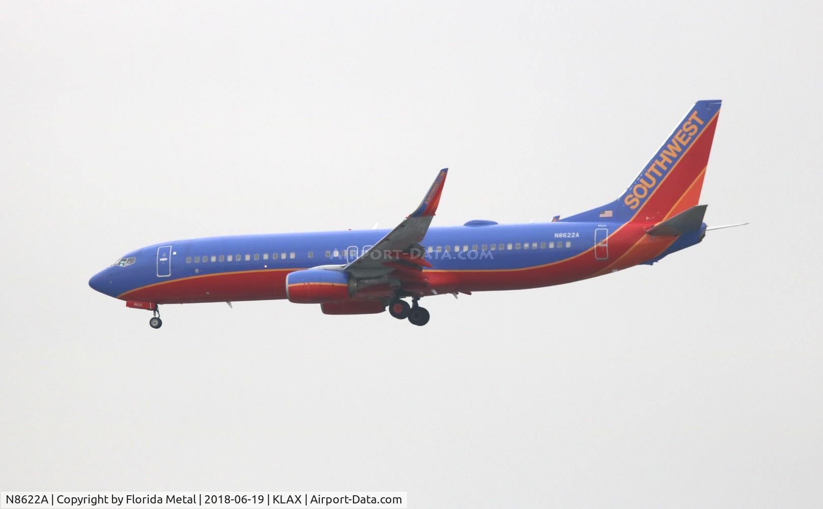 N8622A, 2013 Boeing 737-8H4 C/N 36919, LAX spotting 2018