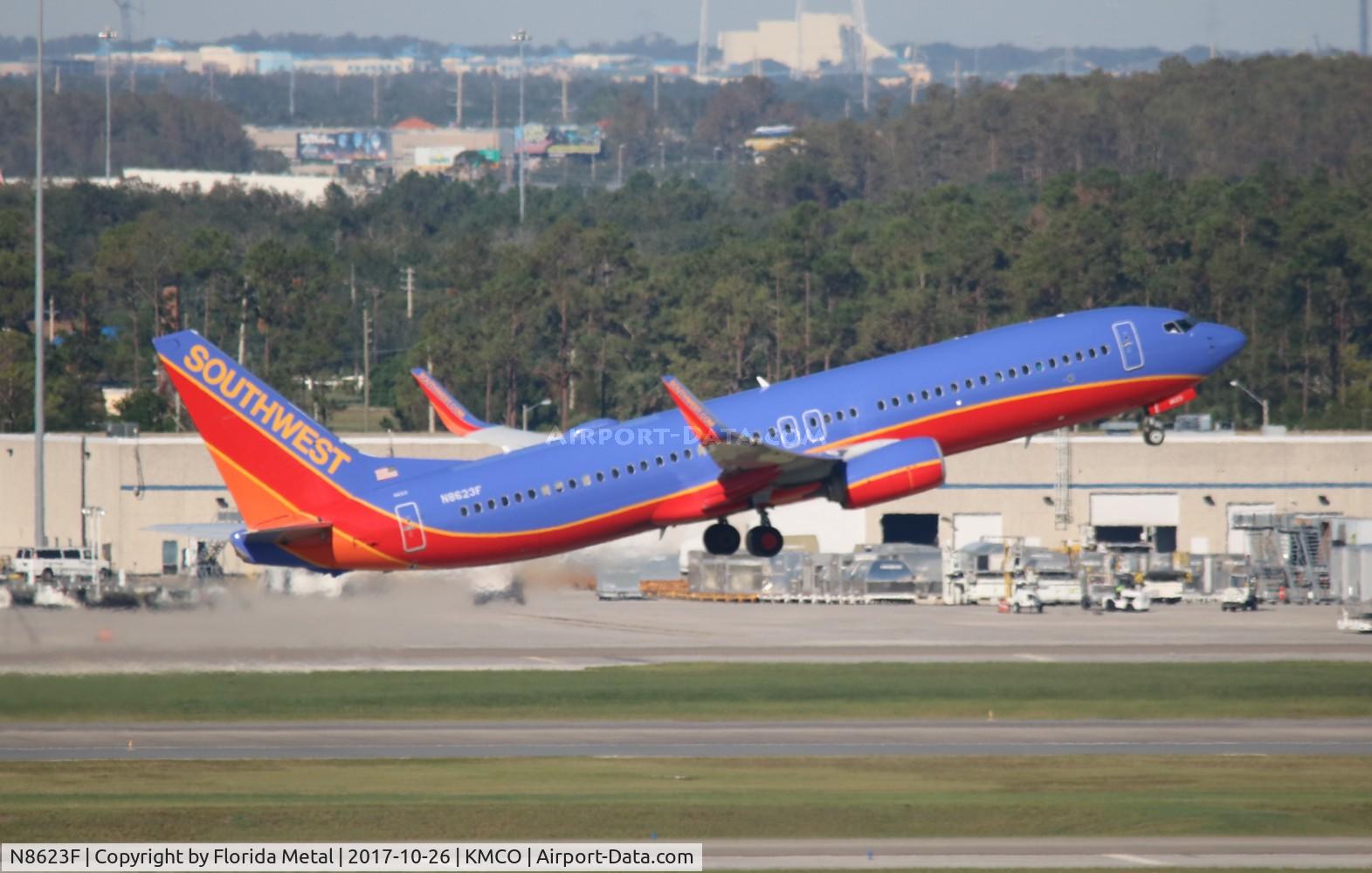 N8623F, 2013 Boeing 737-8H4 C/N 36731, MCO spotting 2017
