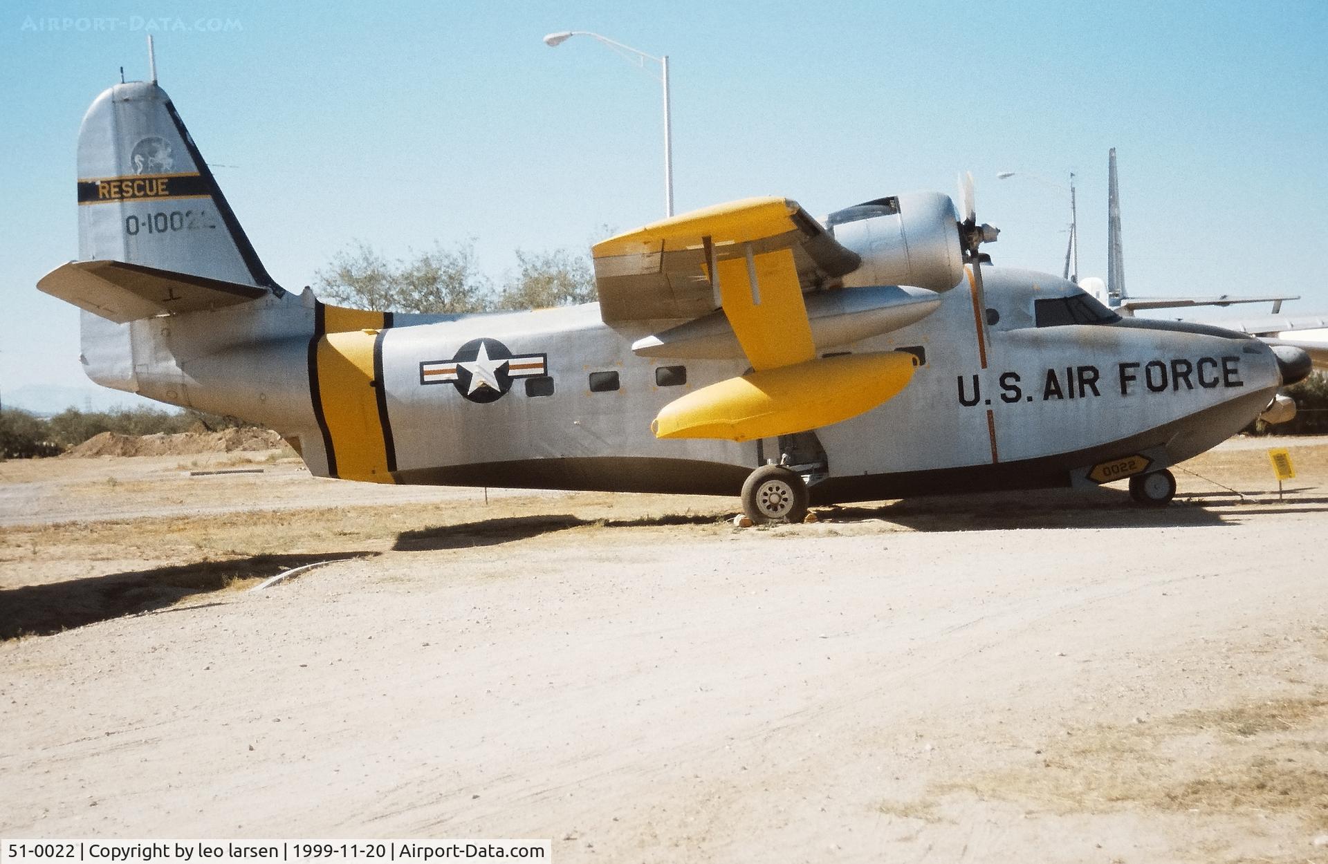 51-0022, 1951 Grumman HU-16B Albatross C/N G-96, Pima Air Museum 20.11.1999