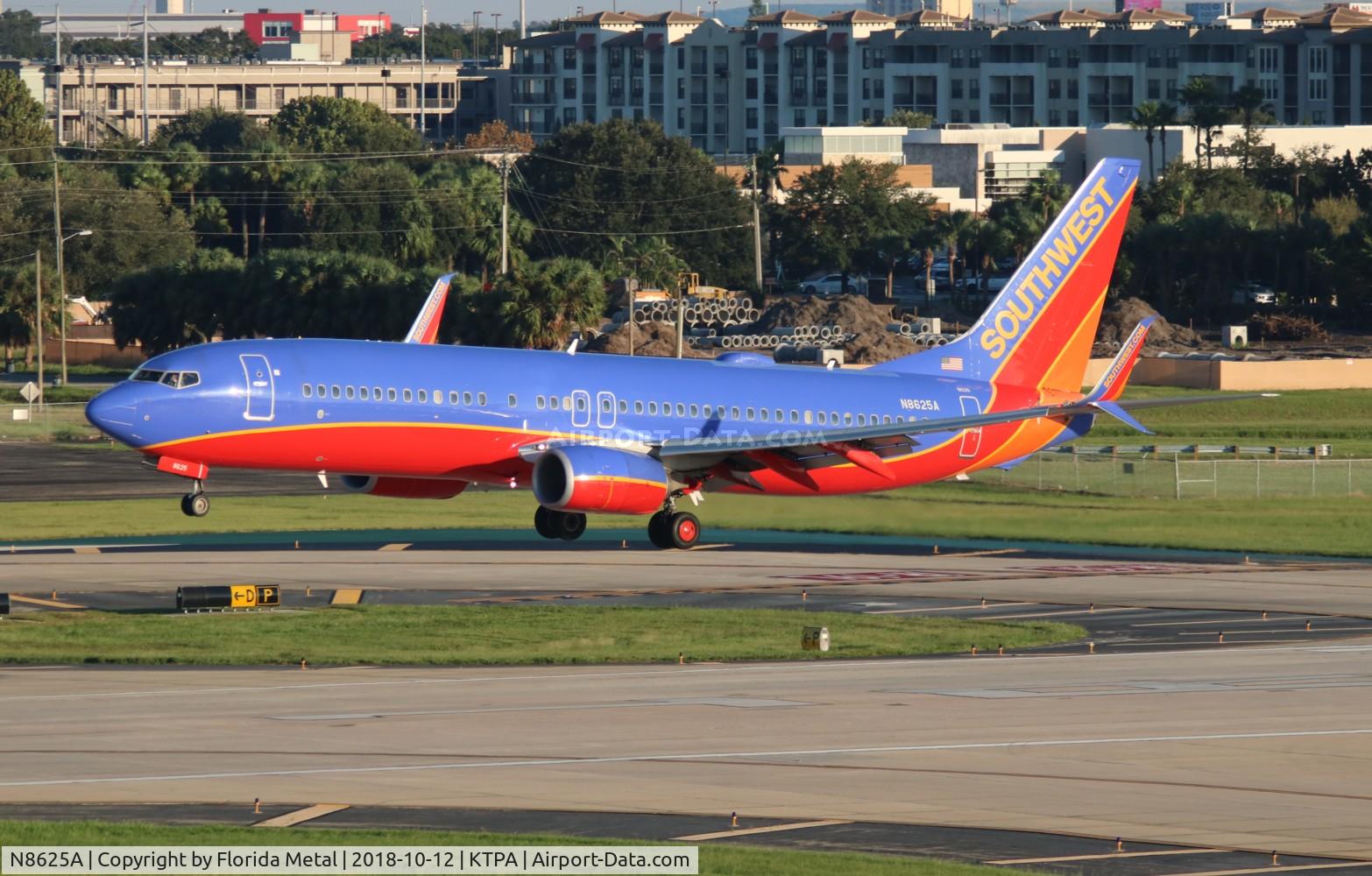 N8625A, 2014 Boeing 737-8H4 C/N 36896, TPA spotting 2018