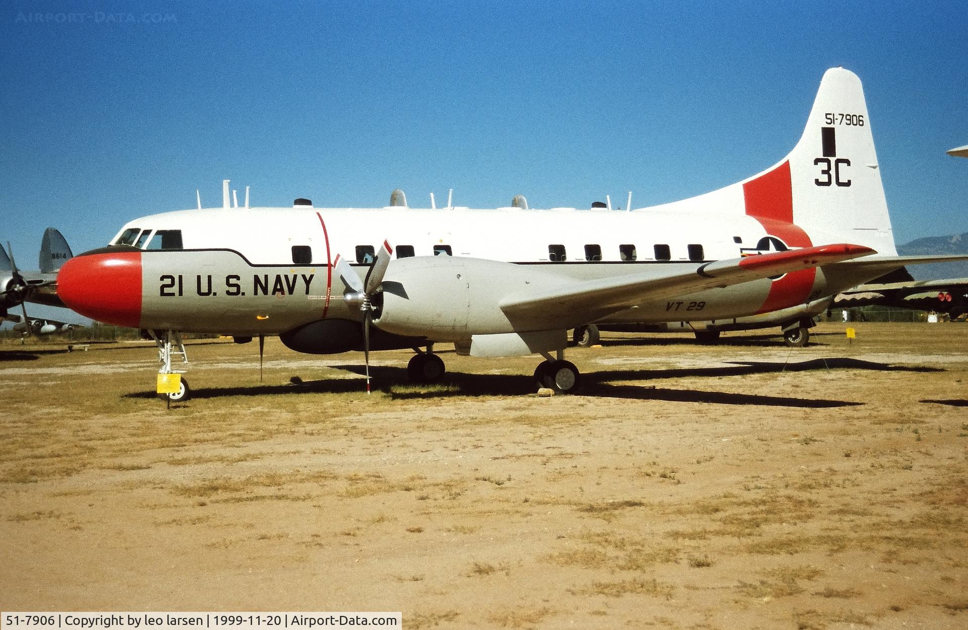 51-7906, 1951 Convair T-29B C/N 240-318, Pima Air Museum 20.11.1999