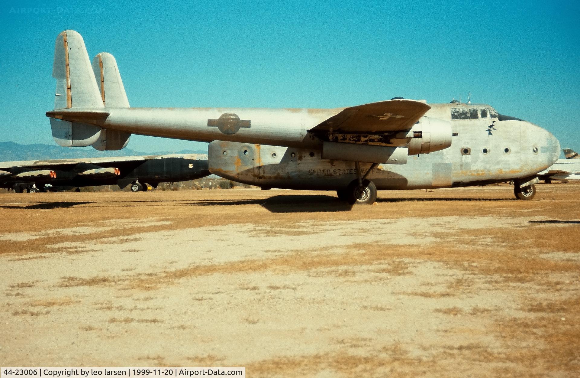 44-23006, 1944 Fairchild C-82A-15-FA Packet C/N 10050, Pima Air Museum 20.11.1999