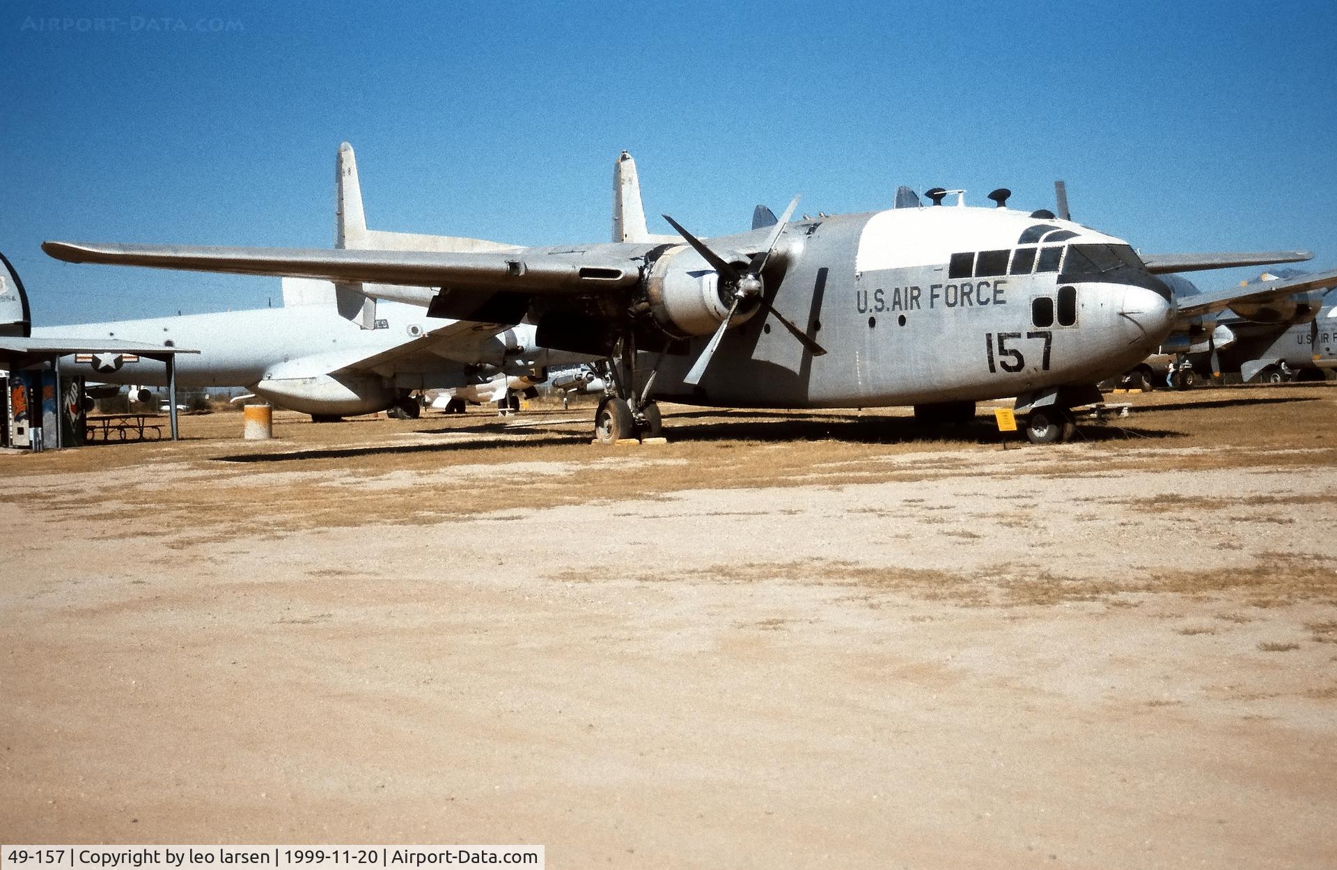 49-157, 1949 Fairchild C-119C-15-5A  Flying Boxcar C/N 10394, Pima Air Museum 20.11.1999