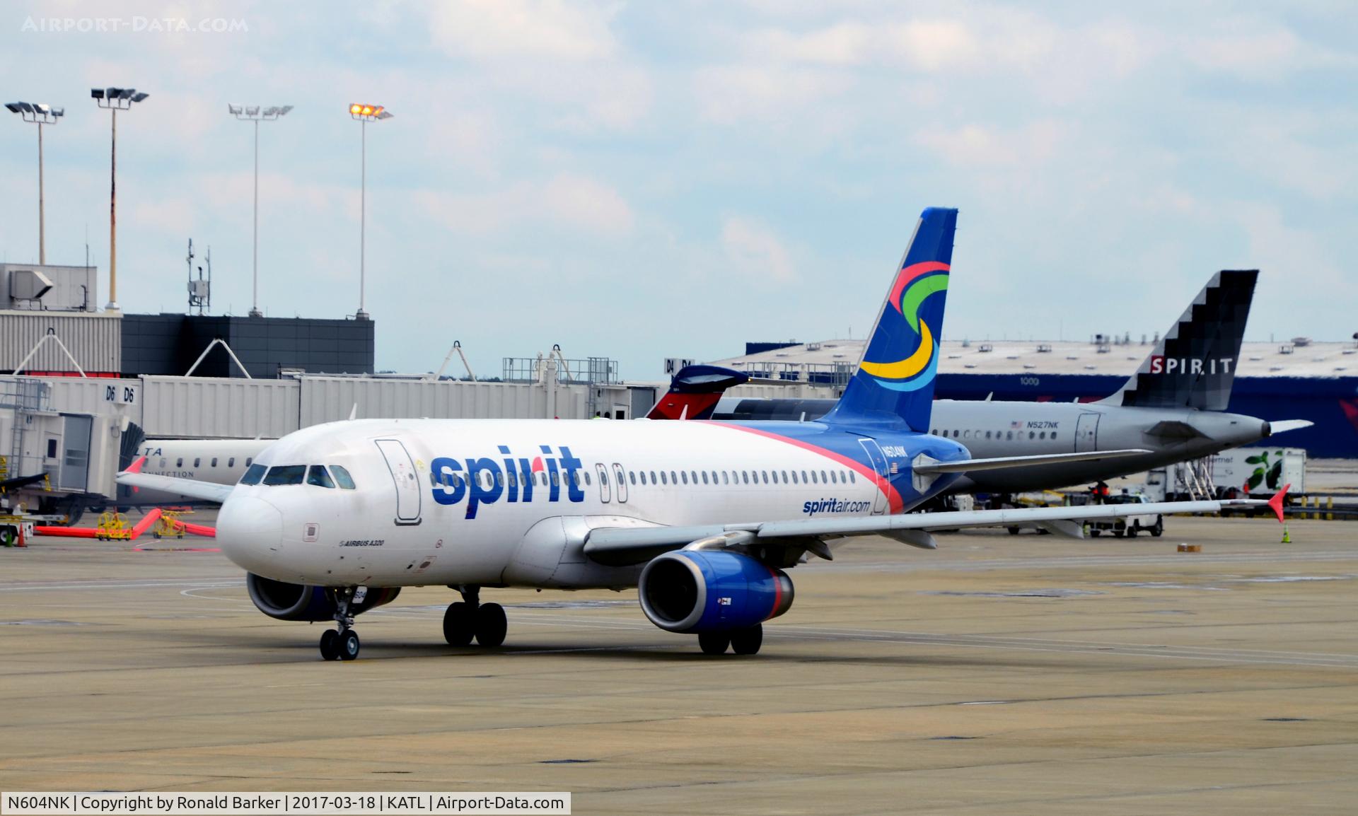 N604NK, 2010 Airbus A320-232 C/N 4431, Taxi Atlanta