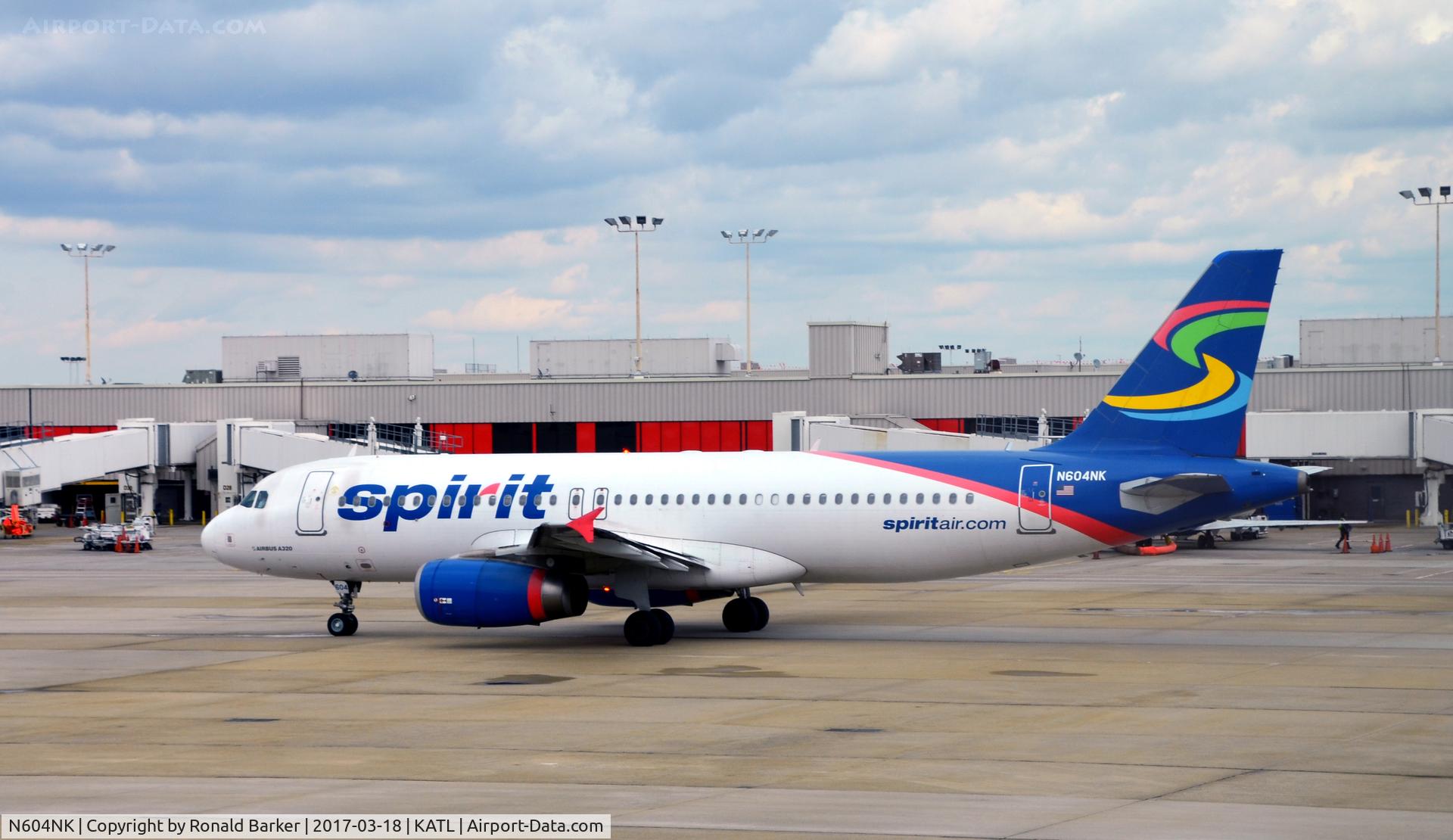 N604NK, 2010 Airbus A320-232 C/N 4431, Taxi Atlanta