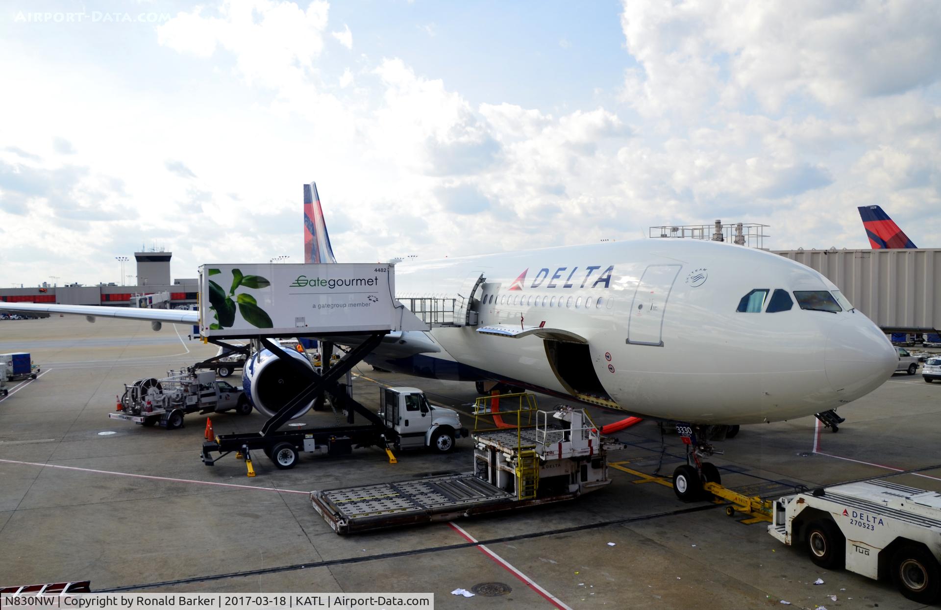 N830NW, 2016 Airbus A330-302 C/N 1769, At the gate Atlanta