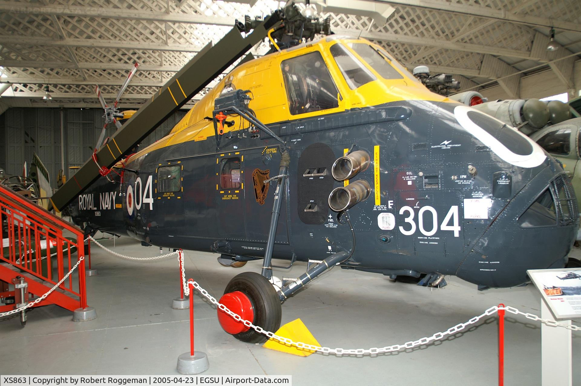 XS863, 1965 Westland Wessex HAS.1 C/N WA243, PRESERVED. Imperial War Museum, Duxford. 304.ROYAL NAVY.
