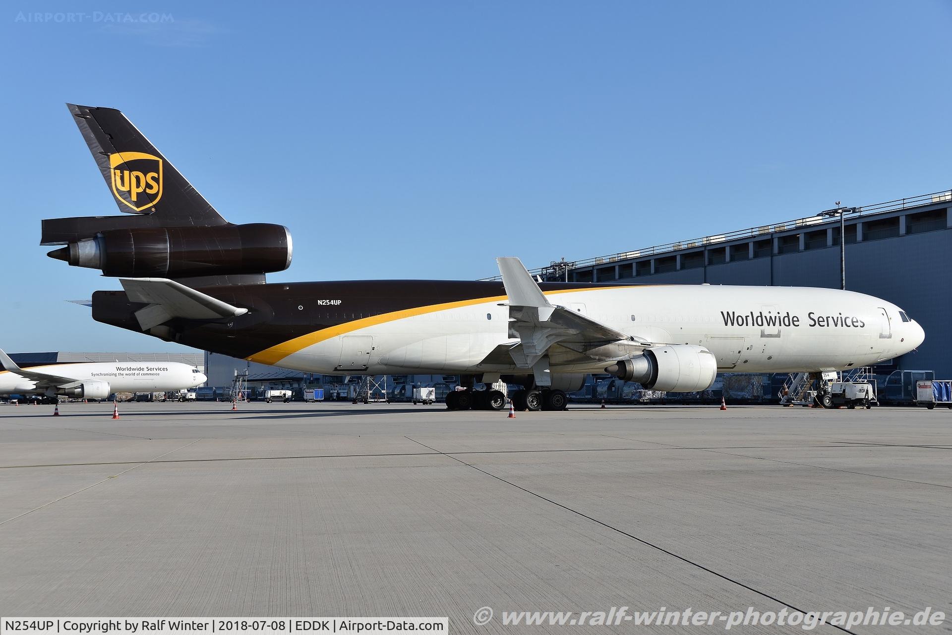 N254UP, 1993 McDonnell Douglas MD-11F C/N 48406, McDonnell Douglas MD-11F - UPS United Parcel Service - N254UP - 08.07.2018 - CGN