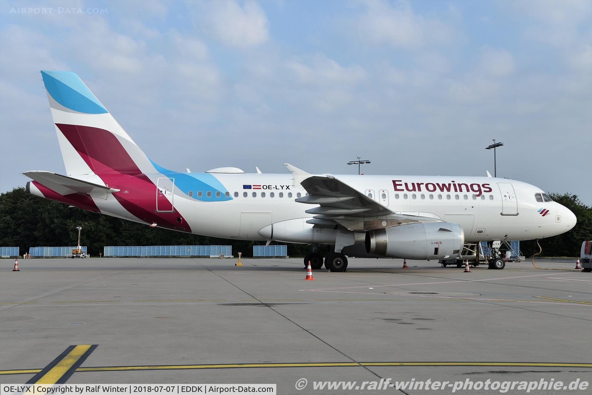 OE-LYX, 2010 Airbus A319-132 C/N 4285, Airbus A319-132 - EW EWG Eurowings Europe - 4285 - OE-LYX - 07.07.2018 - CGN