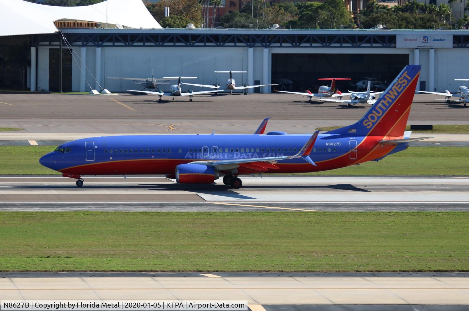 N8627B, 2014 Boeing 737-8H4 C/N 36895, TPA spotting 2020