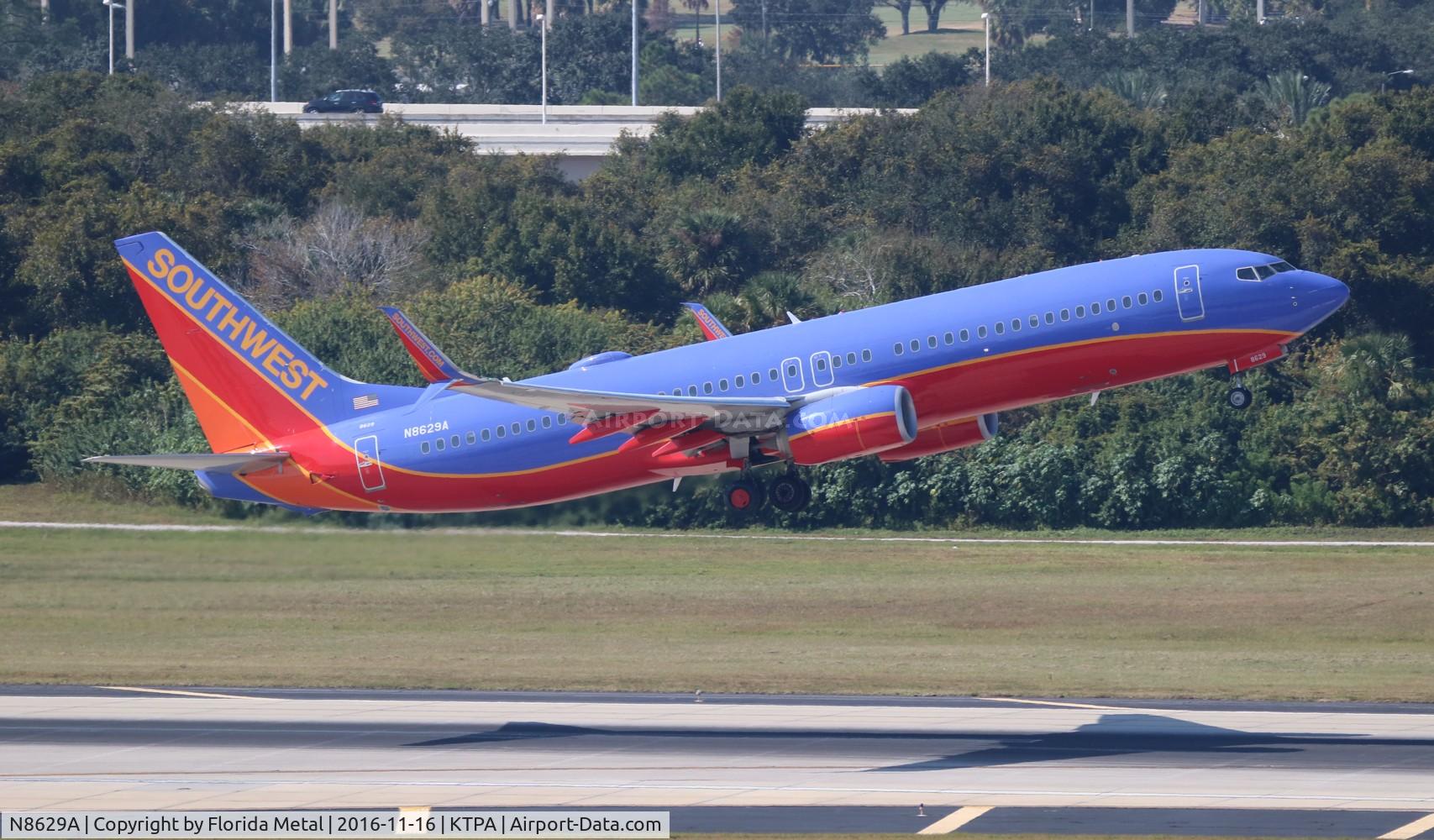 N8629A, 2014 Boeing 737-8H4 C/N 36897, TPA spotting 2016