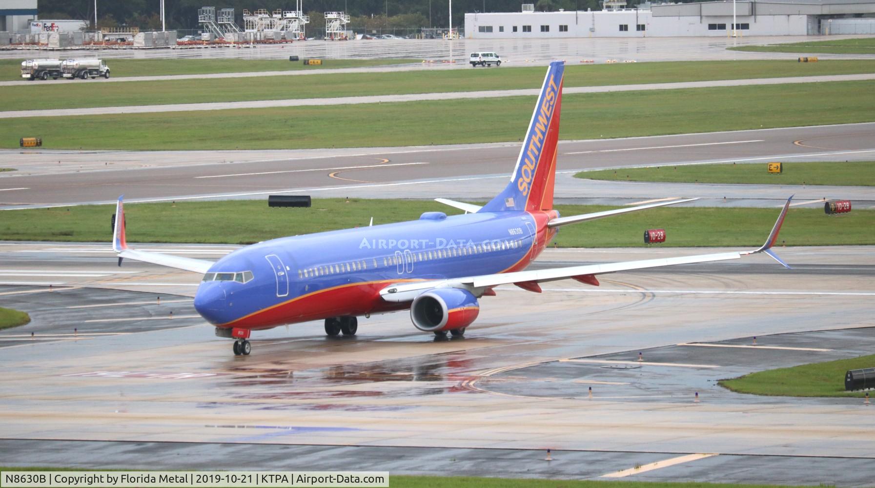 N8630B, 2014 Boeing 737-8H4 C/N 42521, TPA spotting 2019