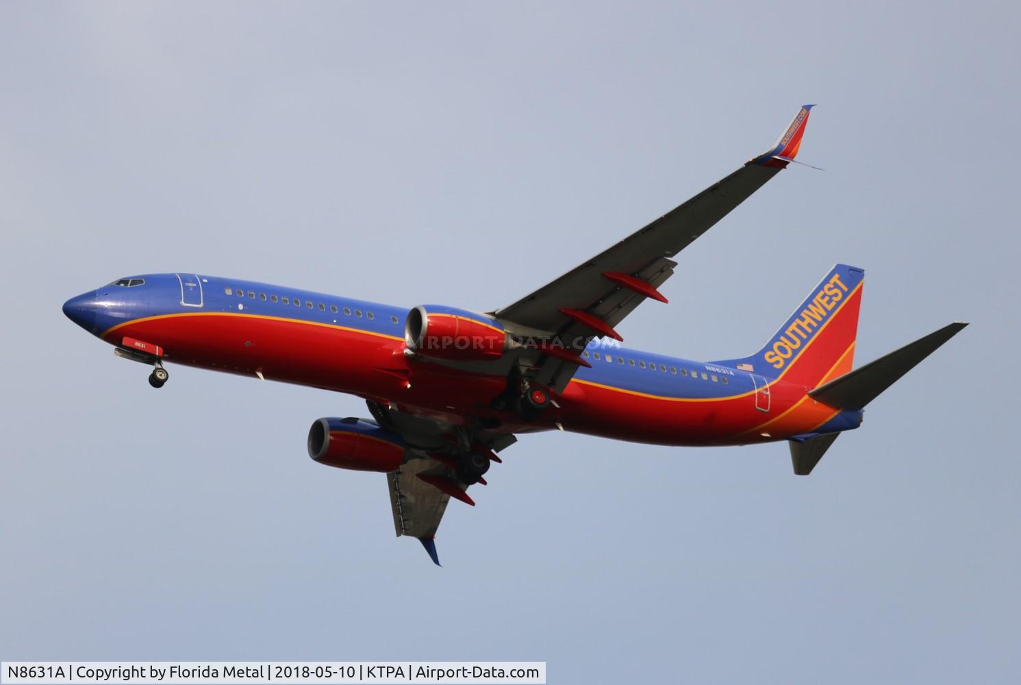 N8631A, 2014 Boeing 737-8H4 C/N 42385, TPA spotting 2018