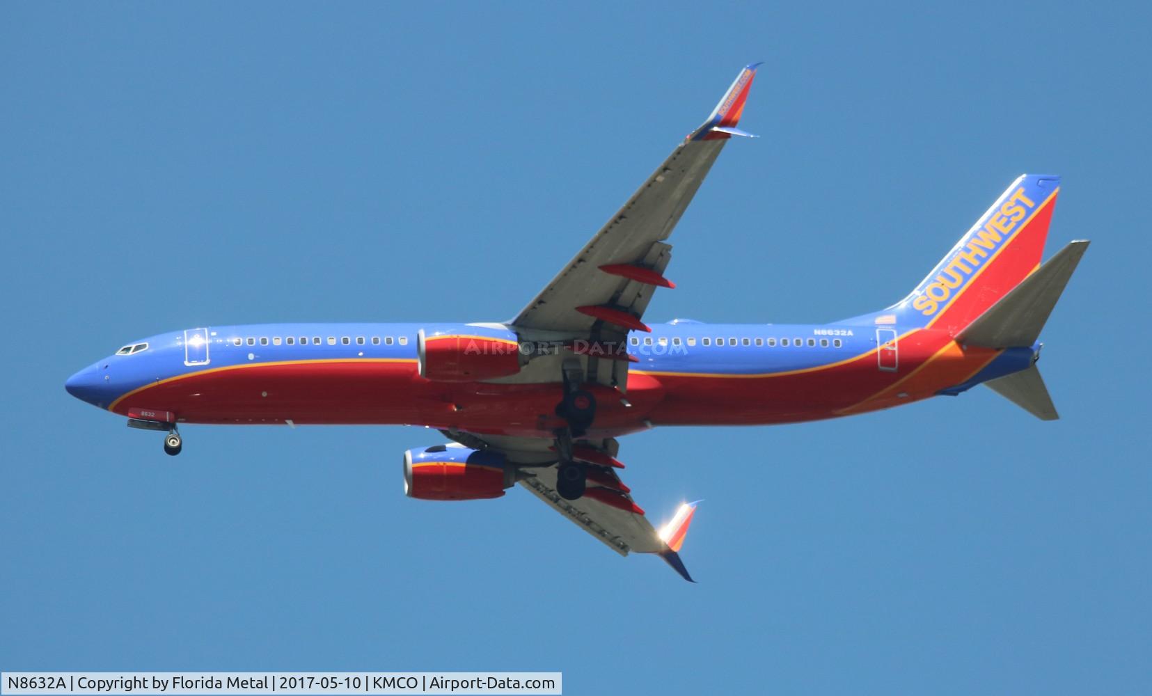 N8632A, 2014 Boeing 737-8H4 C/N 60082, MCO spotting 2017