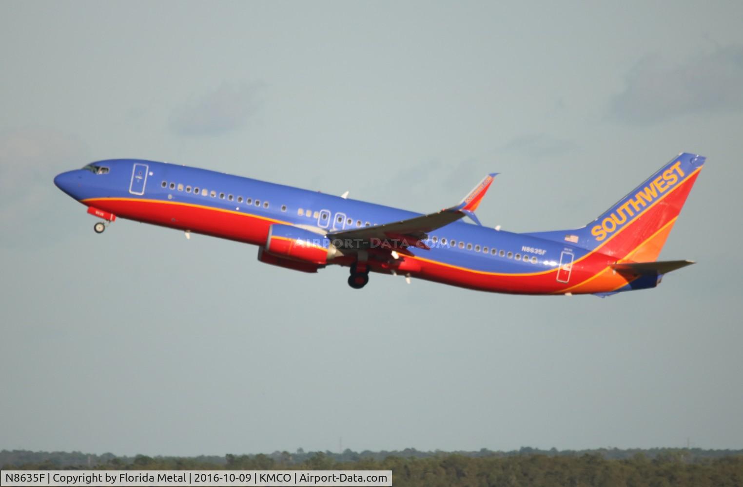 N8635F, 2014 Boeing 737-8H4 C/N 60083, MCO spotting 2016