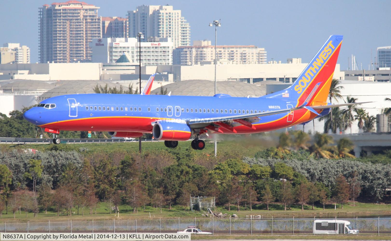 N8637A, 2014 Boeing 737-8H4 C/N 42523, FLL spotting 2014