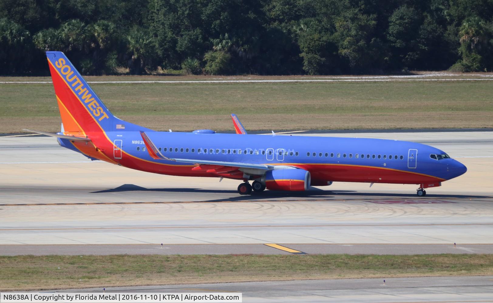 N8638A, 2014 Boeing 737-8H4 C/N 36911, TPA spotting 2016
